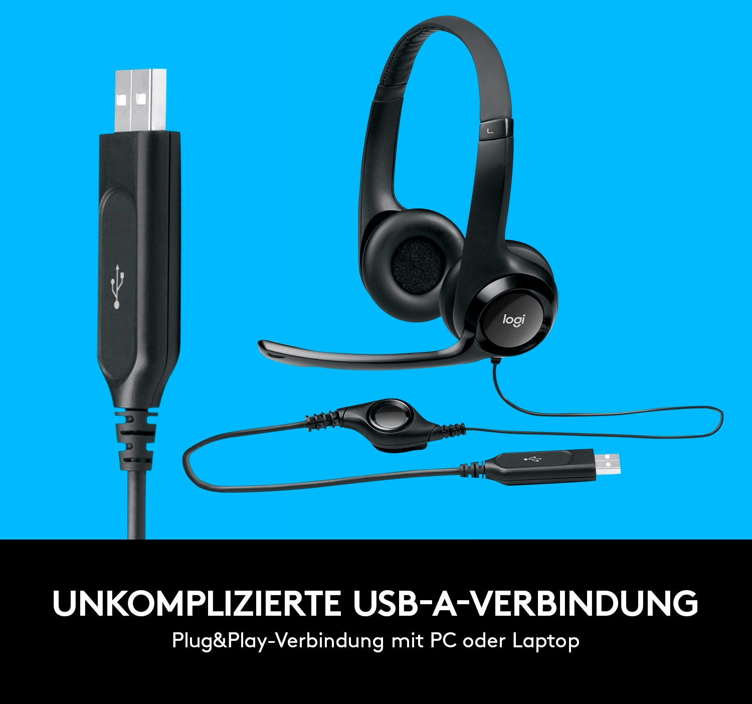 Logitech PC-Headset »H390 kabelgebundenes Headset«