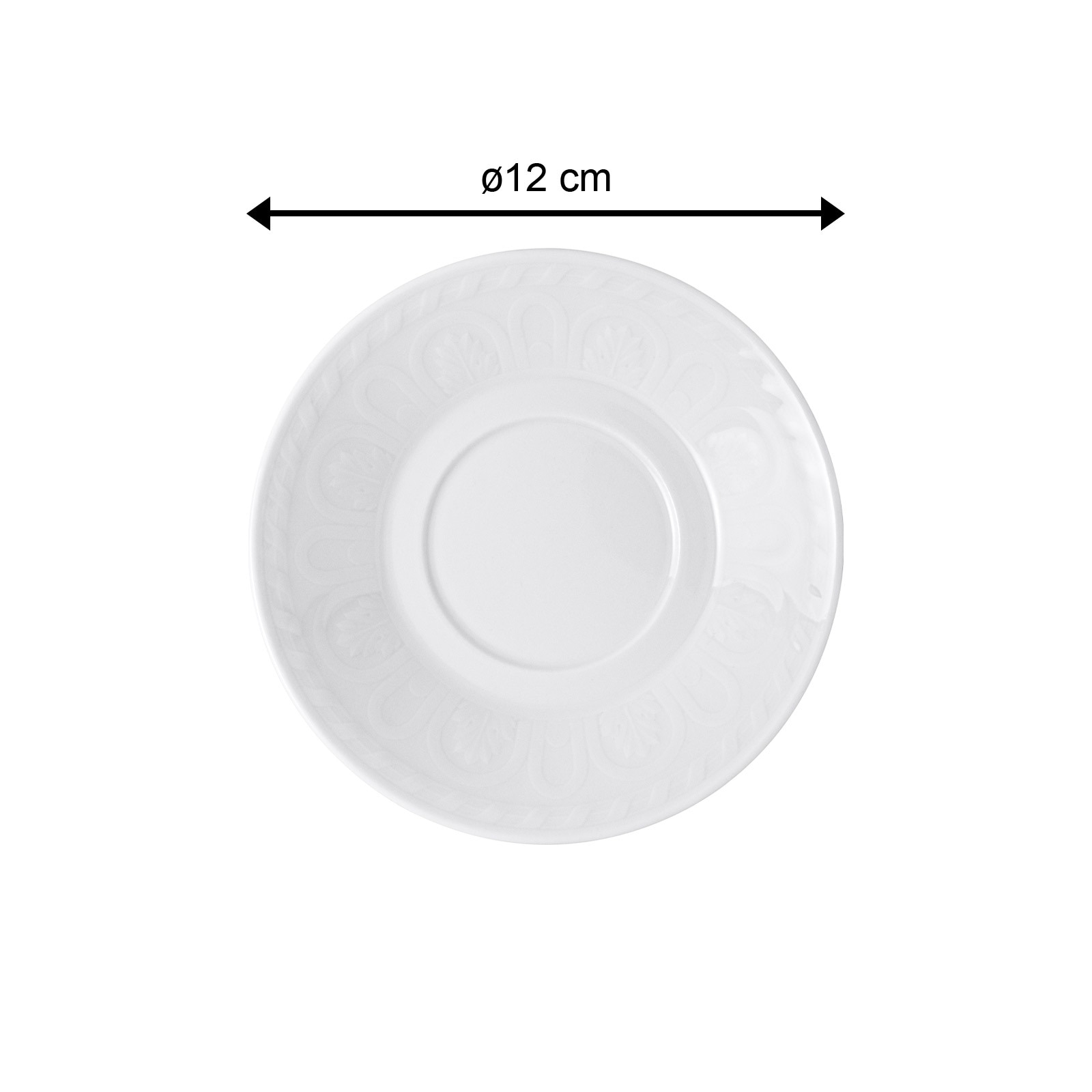 Villeroy & Boch Untertasse »Mokka- / Espressountertassen Cellini ø 12 cm 6er Set weiß« Spülmaschinengeeignet, Mikrowellenfest