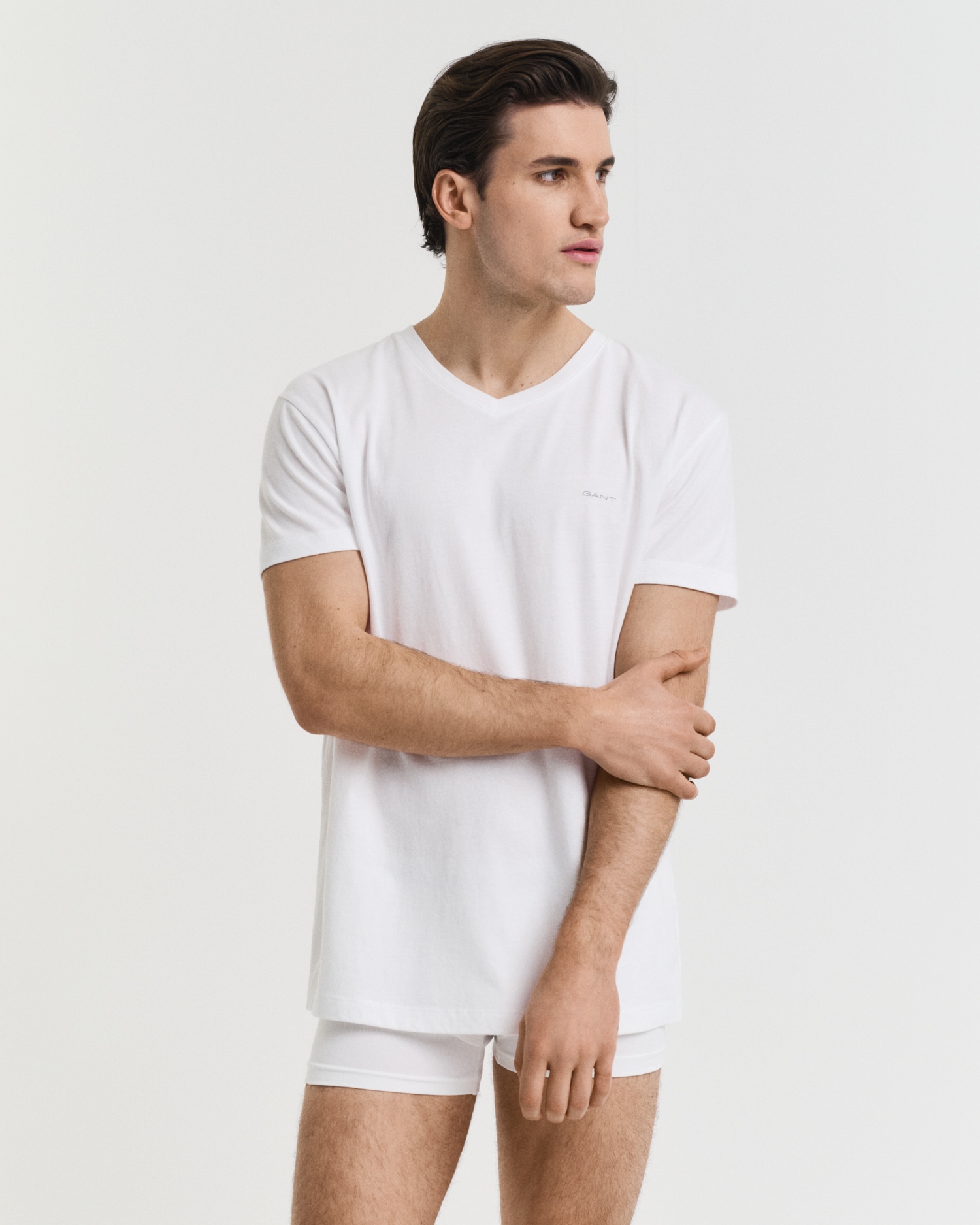 Gant Kurzarmshirt »V-NECK T-SHIRT 2-PACK«, Mit V-Ausschnitt