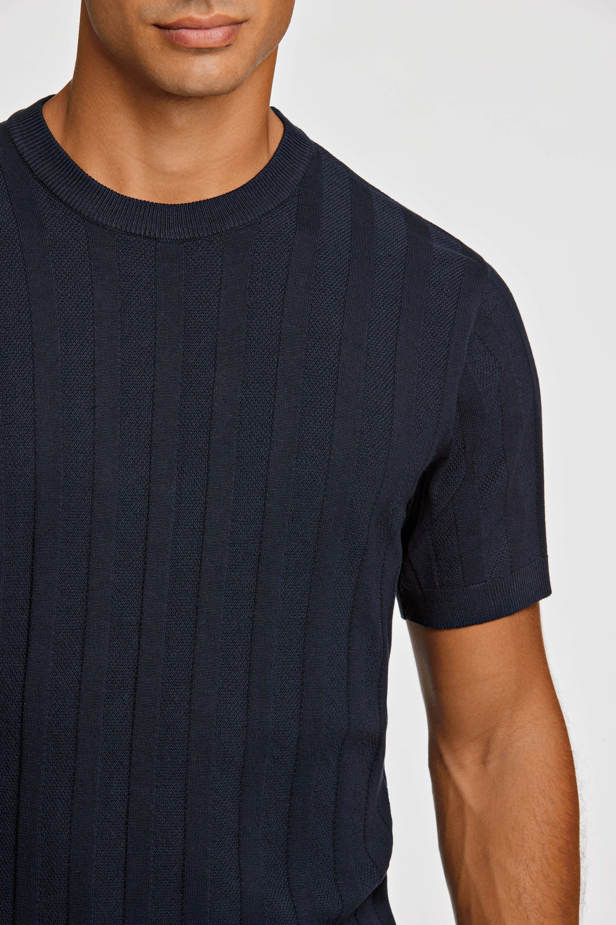 LINDBERGH Kurzarmpullover, mit Struktur-Muster