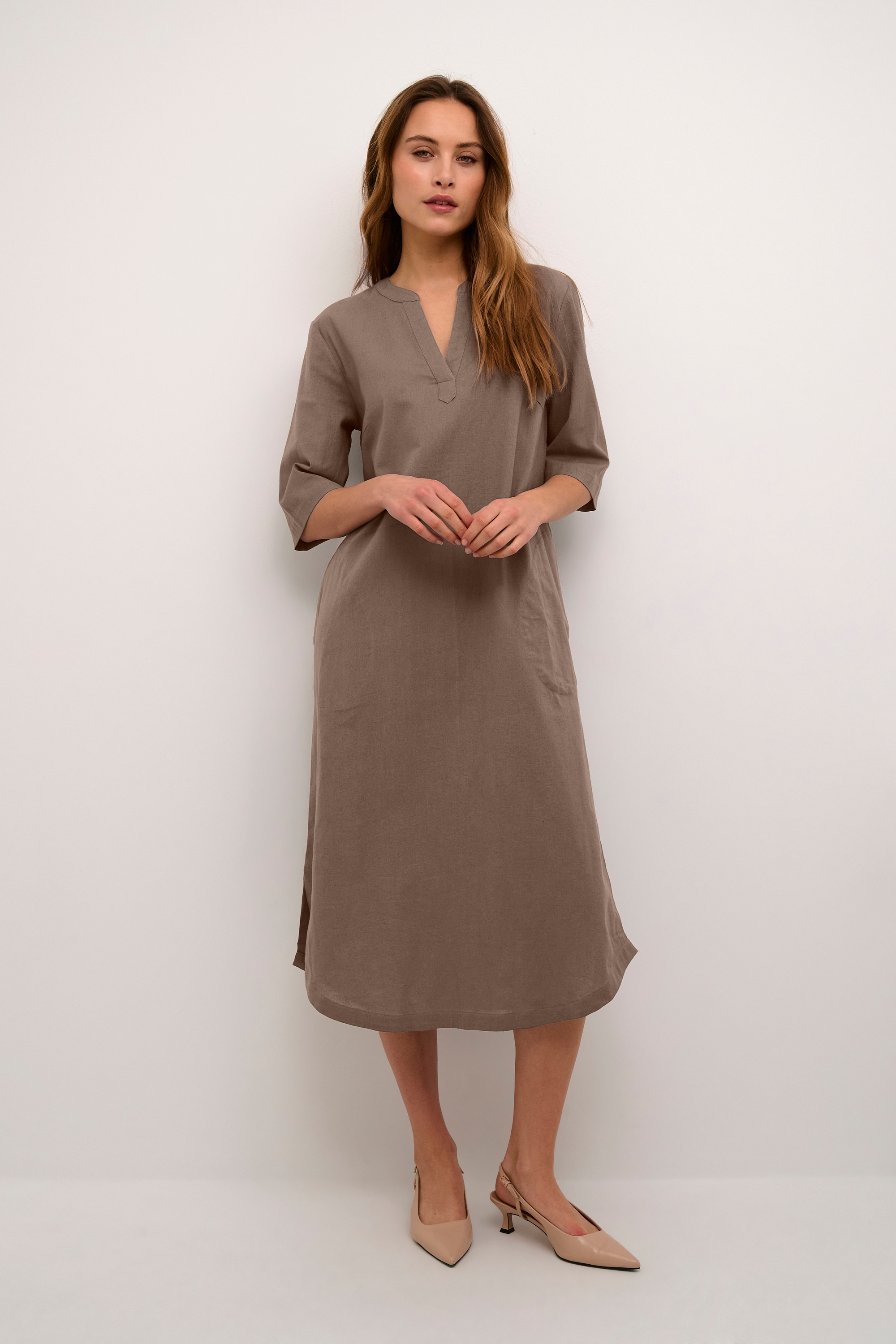 KAFFE Midikleid »Kleid BPkia«