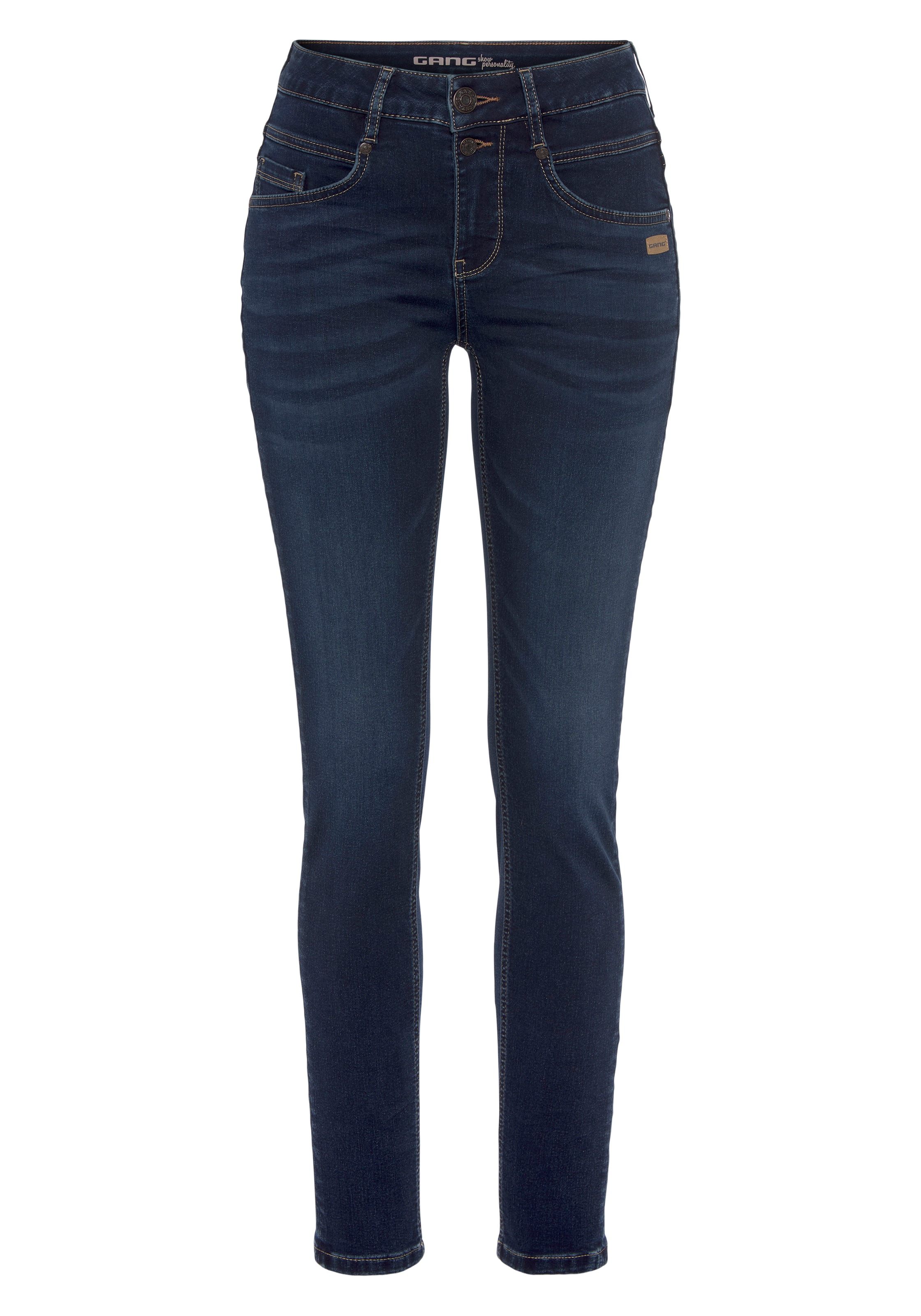 GANG Skinny-fit-Jeans »94MORA«, mit 3-Knopf-Verschluss und Passe vorne