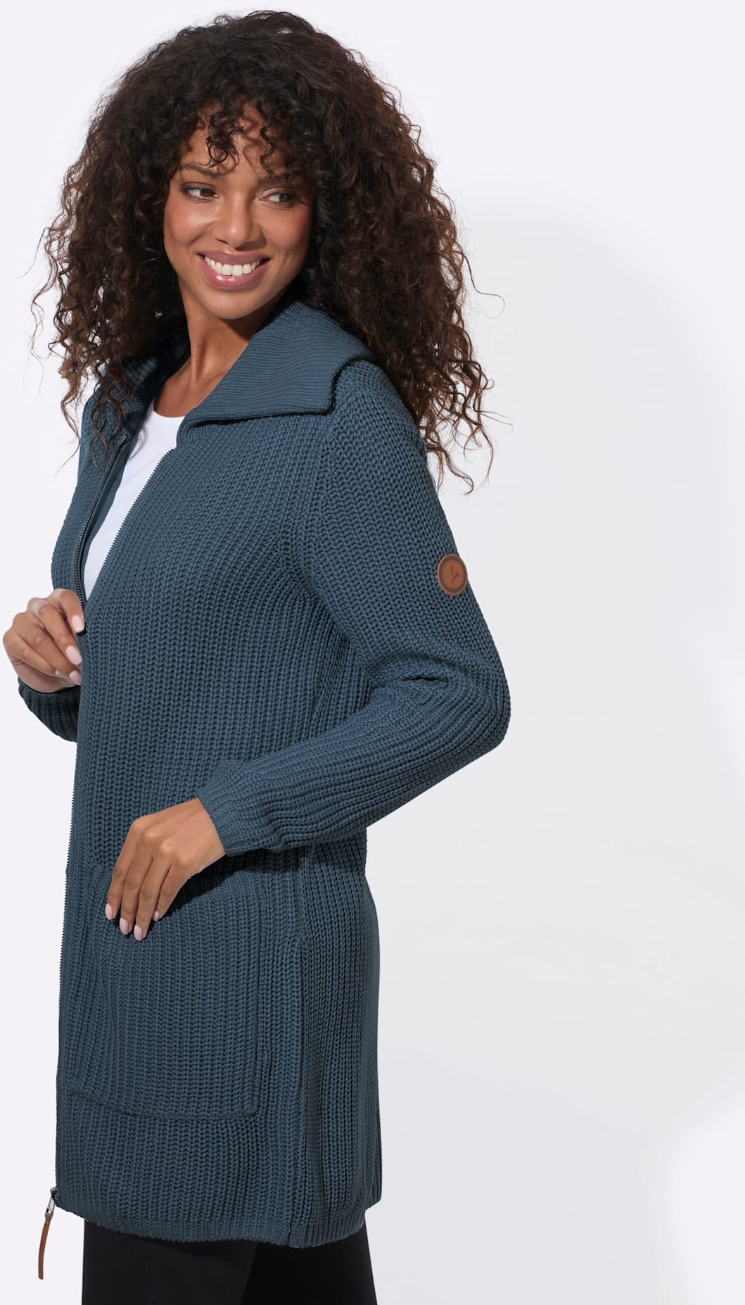 Casual Looks Longstrickjacke