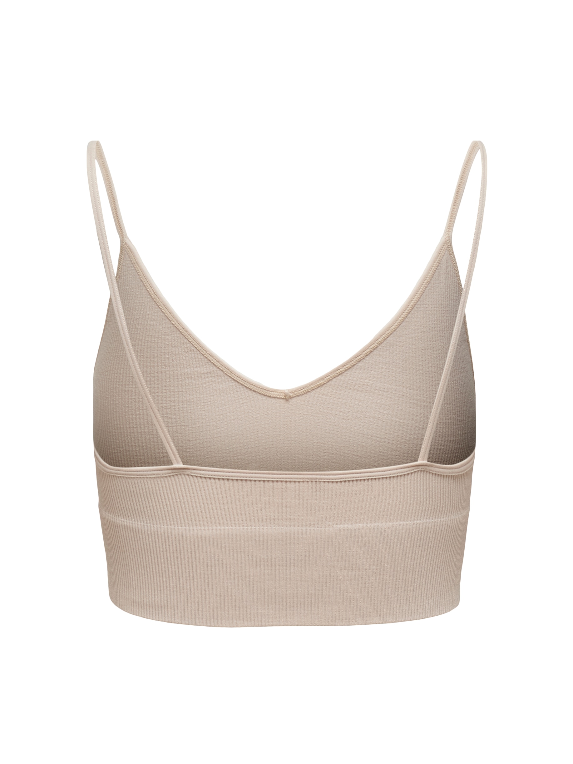 ONLY Bustier »ONLVICKY RIB SEAMLESS V-NECK TOP NOOS« Materialmix