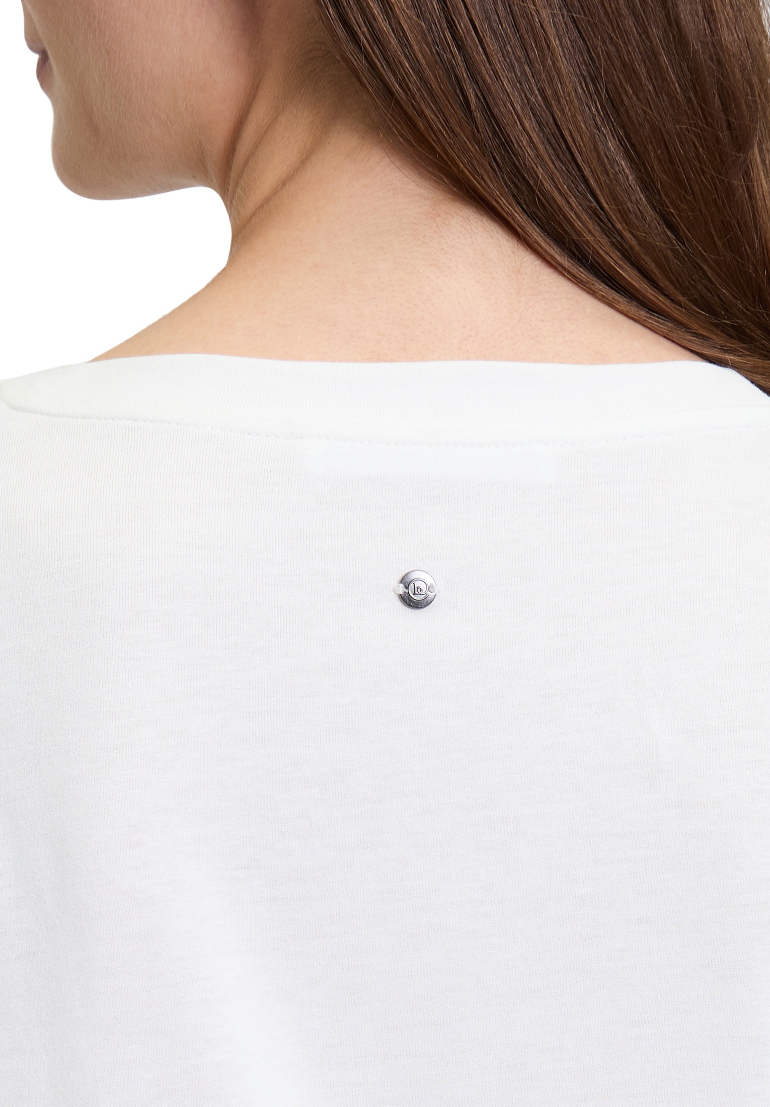Betty&Co Kurzarmshirt »Casual-Shirt mit Perlen«