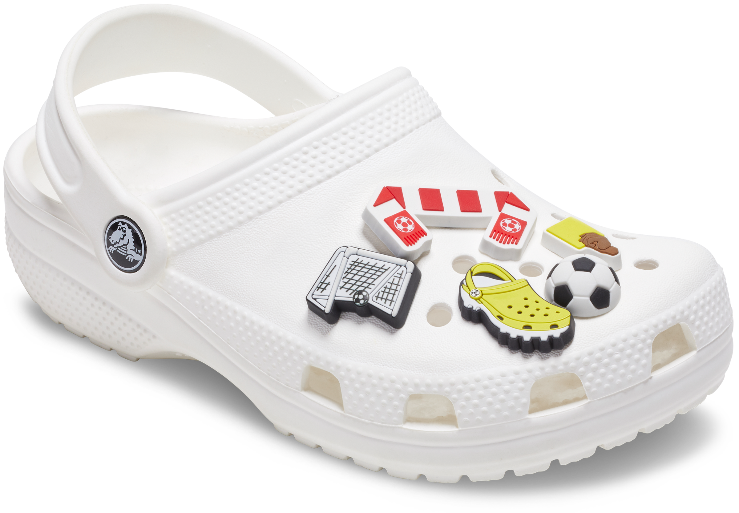 Crocs Schuhanstecker »Jibbitz "Soccer Team"« Set, Kein Spielzeug. Nicht für Kinder unter 3 Jahren geeignet, 5 mit coolen Fußball Motiven