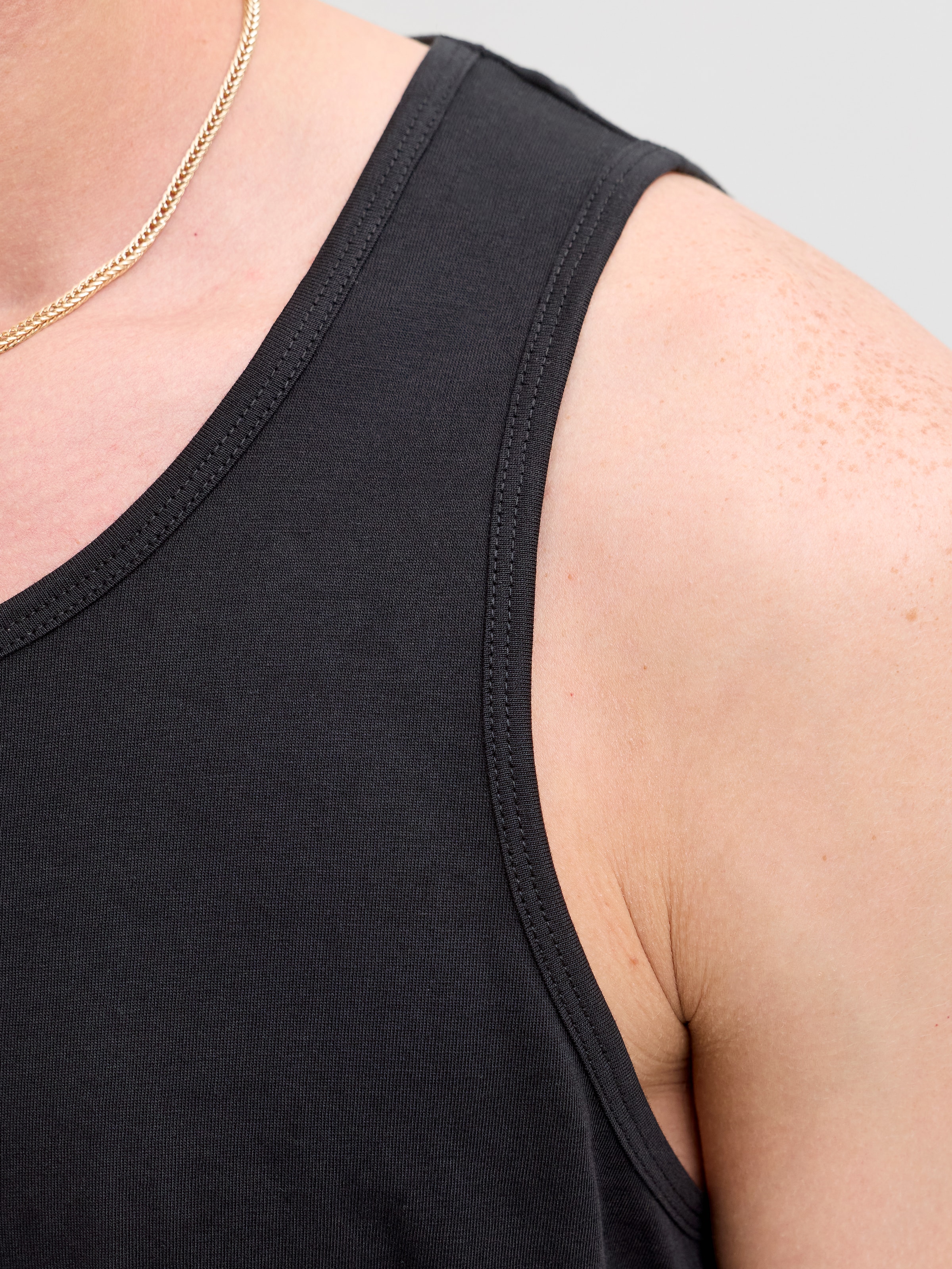 Jack & Jones Muscleshirt »JJEORGANIC BASIC TANKTOP NOOS« Baumwolle, Rundhalsausschnitt