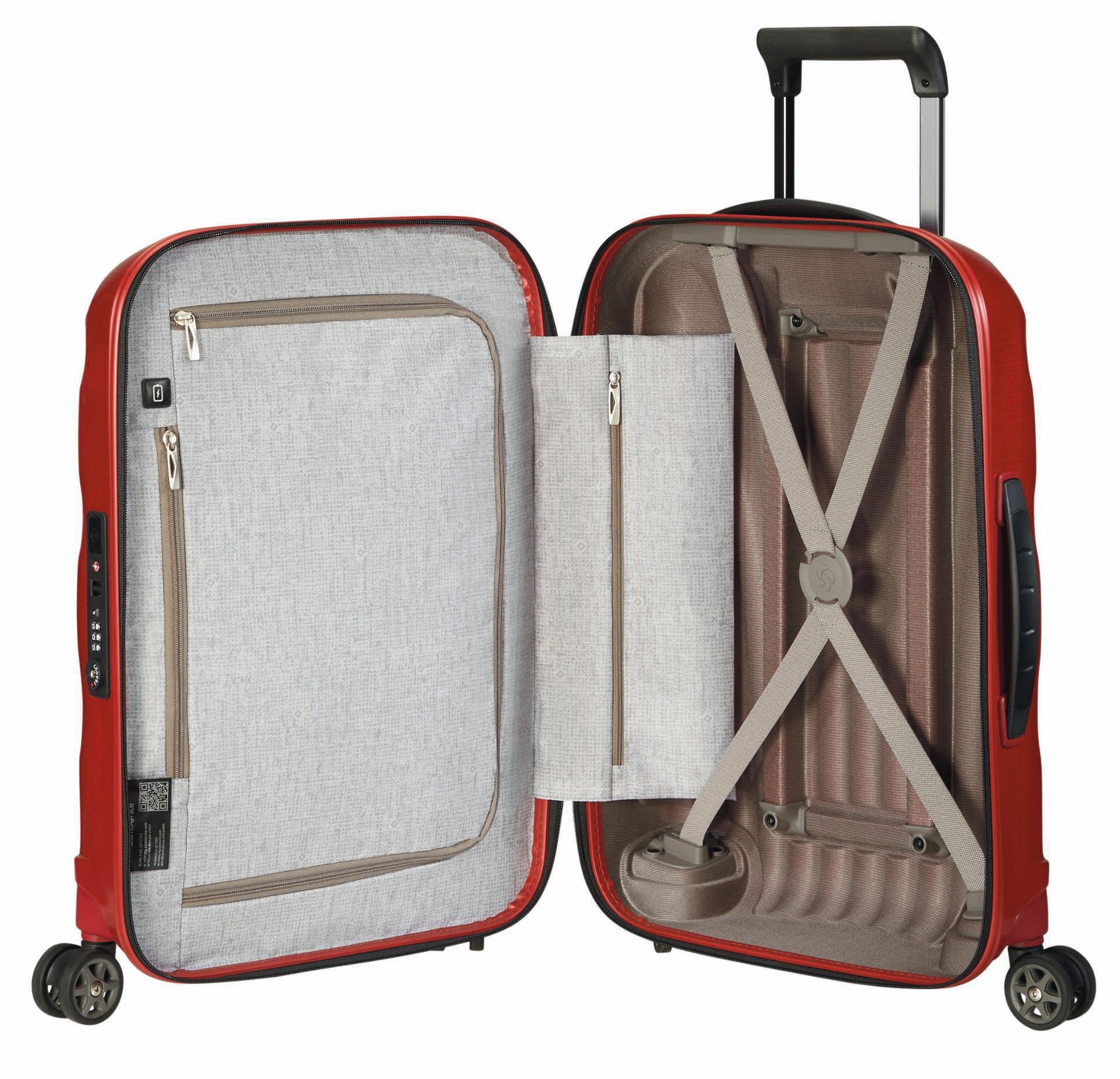 Samsonite Hartschalen-Trolley »C-LITE, verschiedene Größen und Farben« 36 l 4 Rollen Reisekoffer Aufgabegepäck Trolley TSA-Zahlenschloss Made in Europe