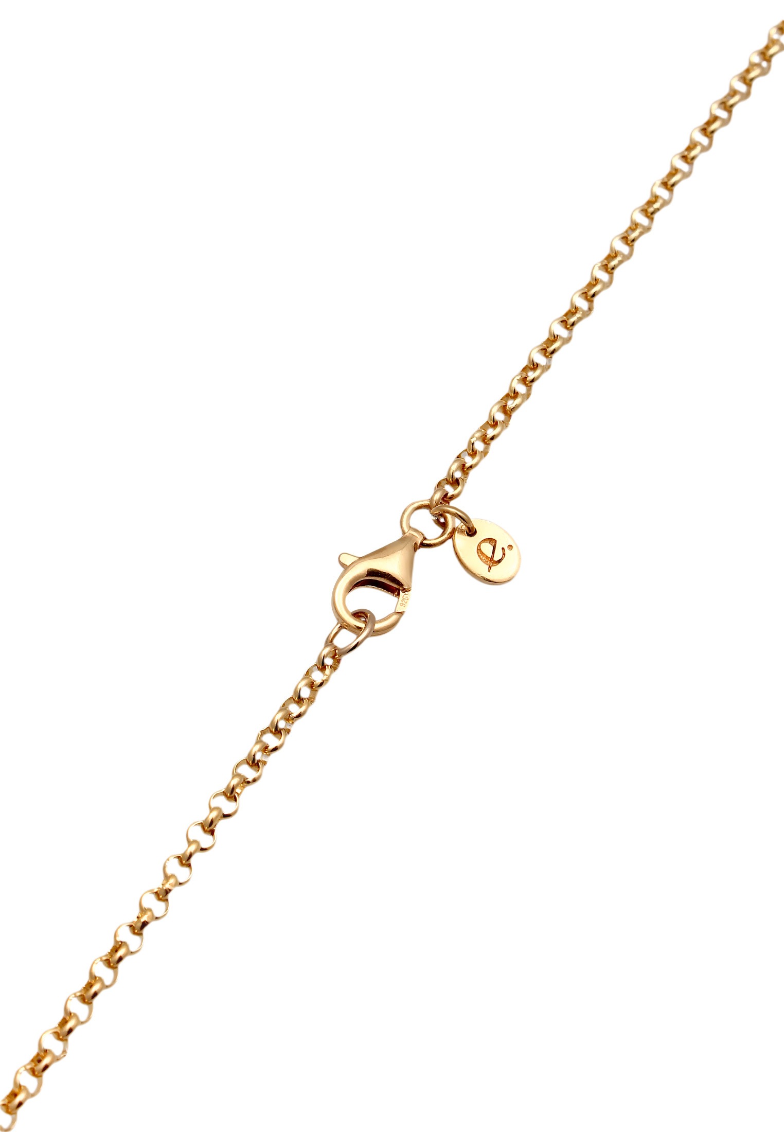 Elli Premium Kette mit Anhänger »Halskette Anhänger Herz 925 Sterling Silber vergoldet«