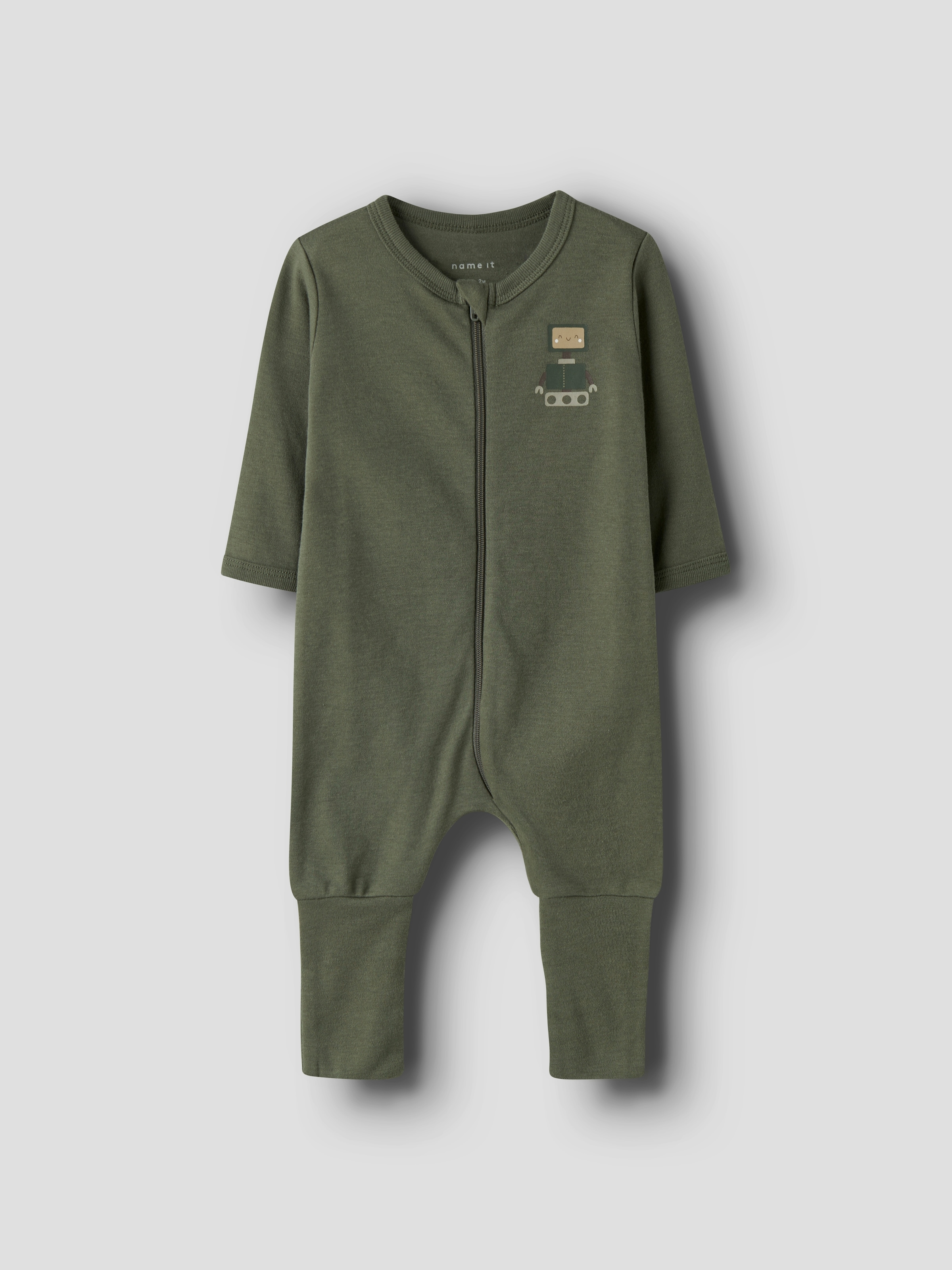 Name It Pyjama »NBMNIGHTSUIT 2P ZIP FF ROBOT NOOS«, (Packung, 2 tlg.)
