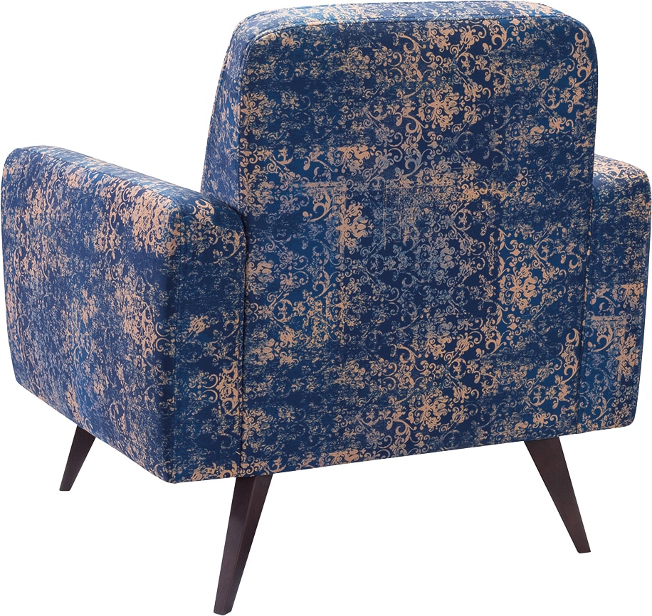 exxpo - sofa fashion Sessel »Side, bequemer Loungesessel mit extravagantem Bezug«