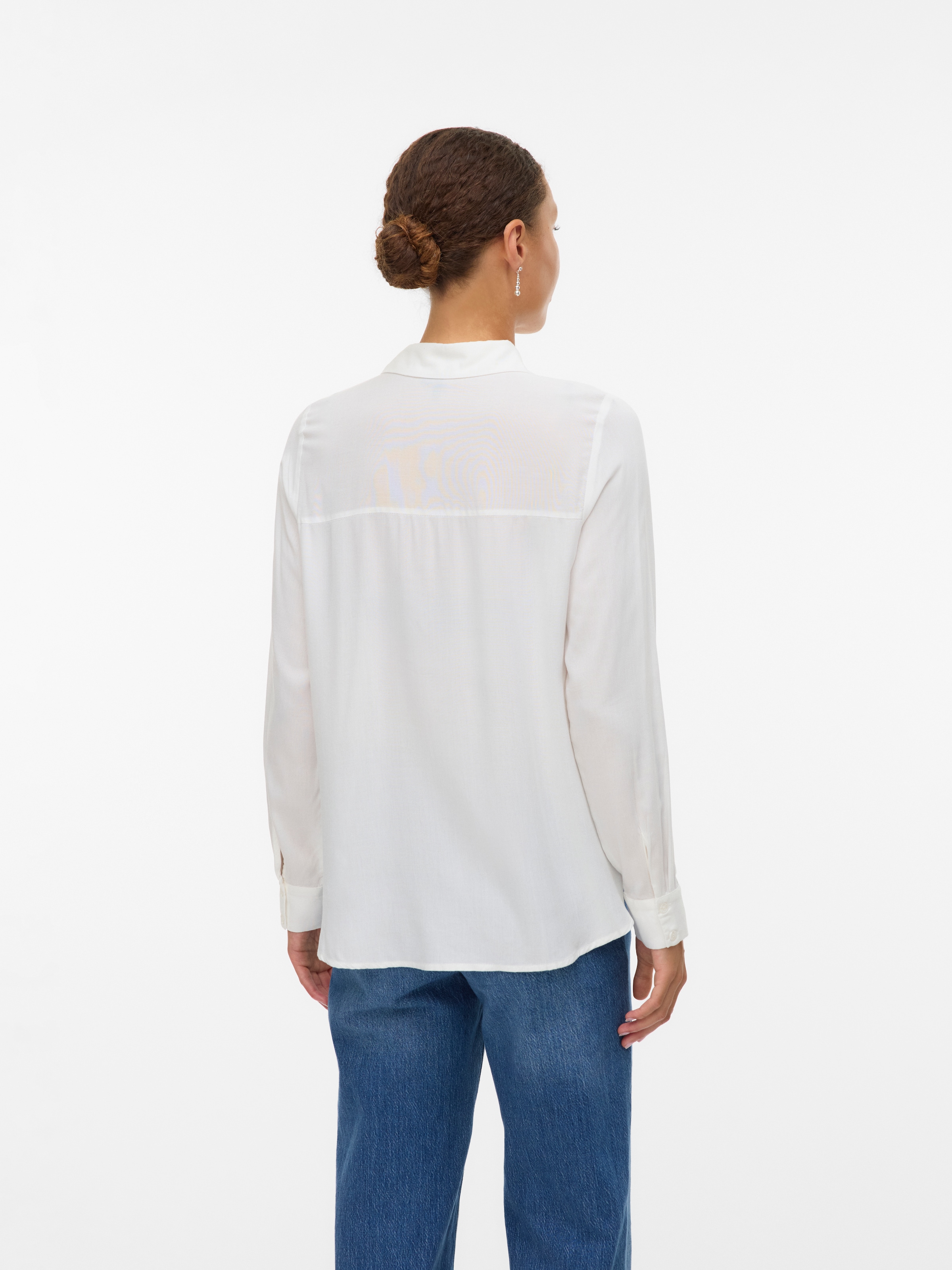 Vero Moda Hemdbluse »VMBUMPY L/S BASIC SHIRT WVN GA NOOS«