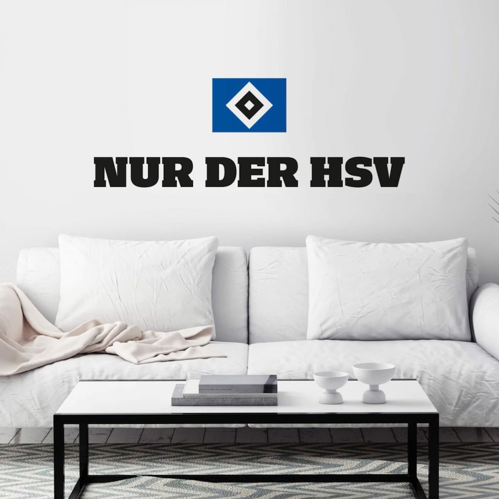 Wall-Art Wandtattoo »Hamburger SV Nur der HSV«, (1 St.)