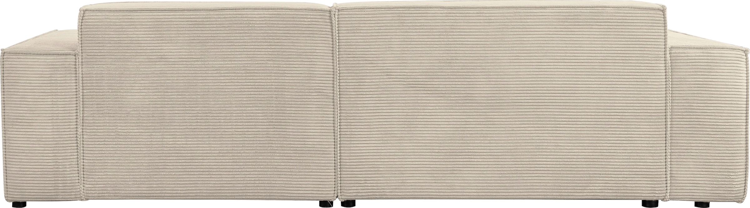 WERK2 Ecksofa »Trento 268 cm breit zeitlos, elegant &, kubisches Design« Cord, L-Form,  extra weiche und tiefe Sitzfläche