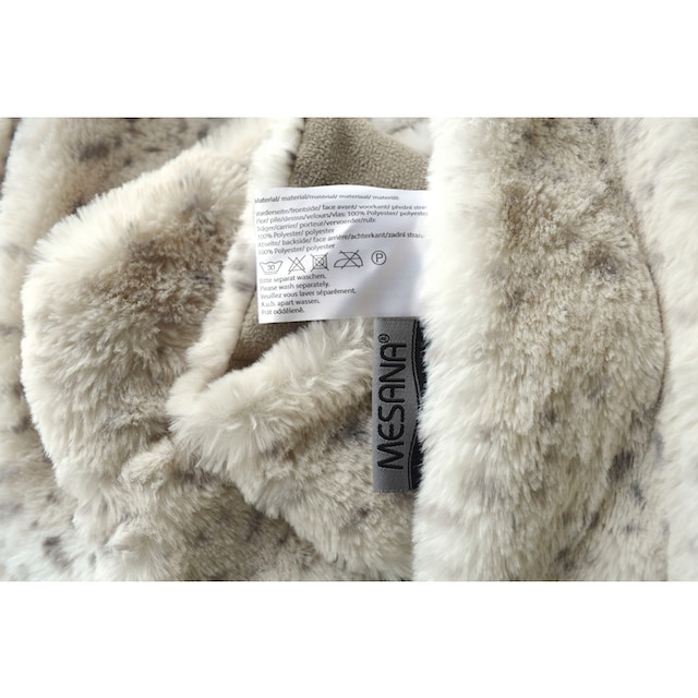 MESANA Wohndecke »Schneeleopard«, aus hochwertigem Fellimitat kaufen bei  OTTO