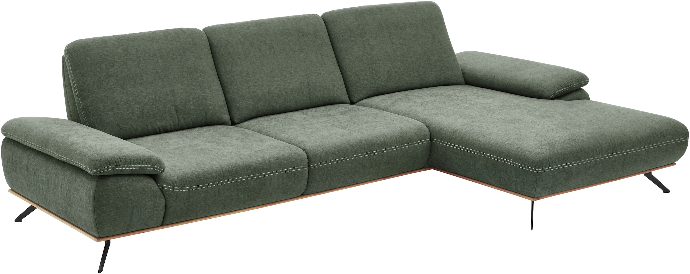Die PlanBar Ecksofa »ZE-EM18063, Breite 322 cm« wahlweise mit Sitztiefen- und Armteilverstellung