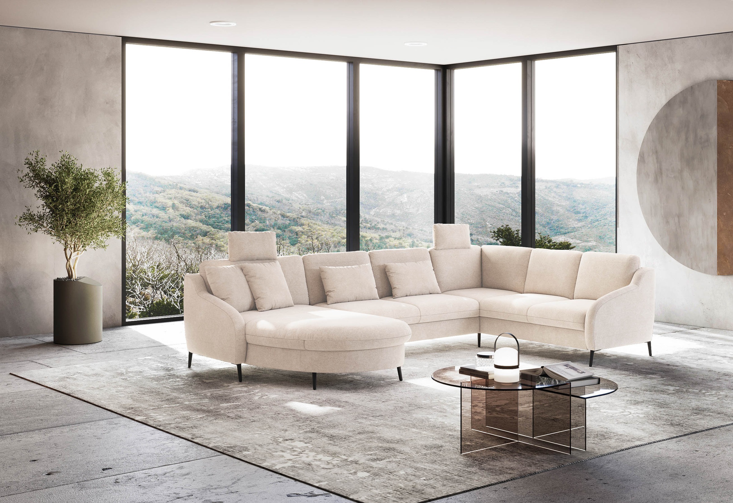 sit&more Wohnlandschaft »Soul U-Form«, wahlweise mit Bettfunktion und Schubkasten