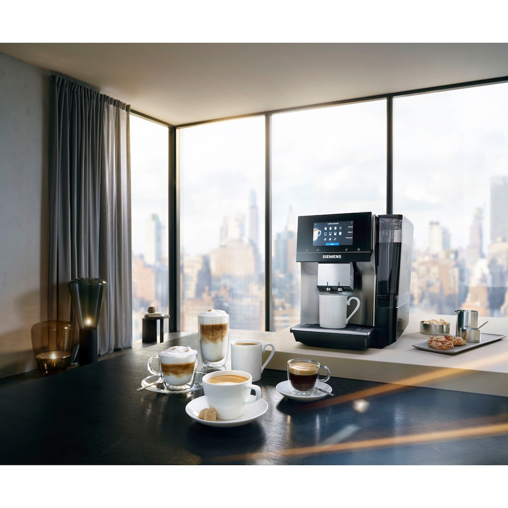 SIEMENS Kaffeevollautomat »EQ.700 Inox silber metallic TP705D47«