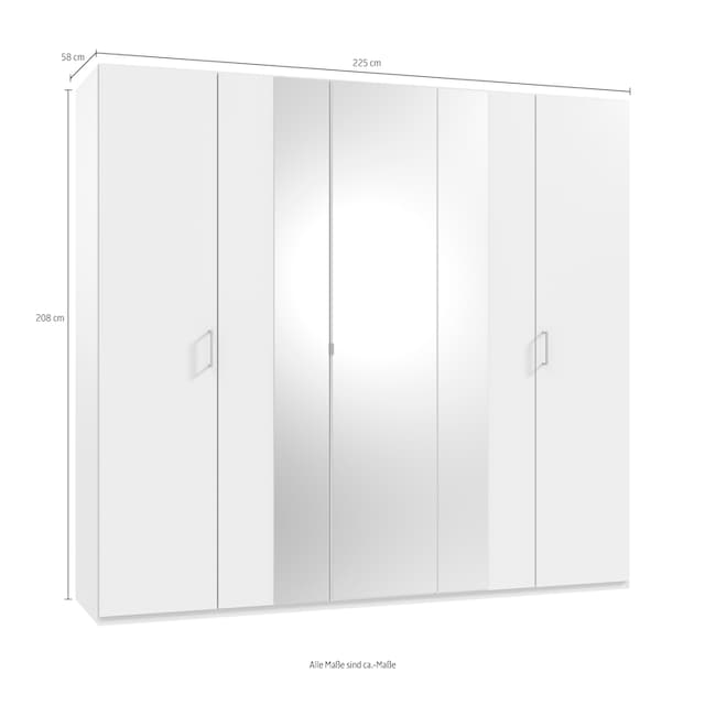 Wimex Drehtürenschrank »Kreta«, mit Spiegeltüren, 225cm breit bei OTTO