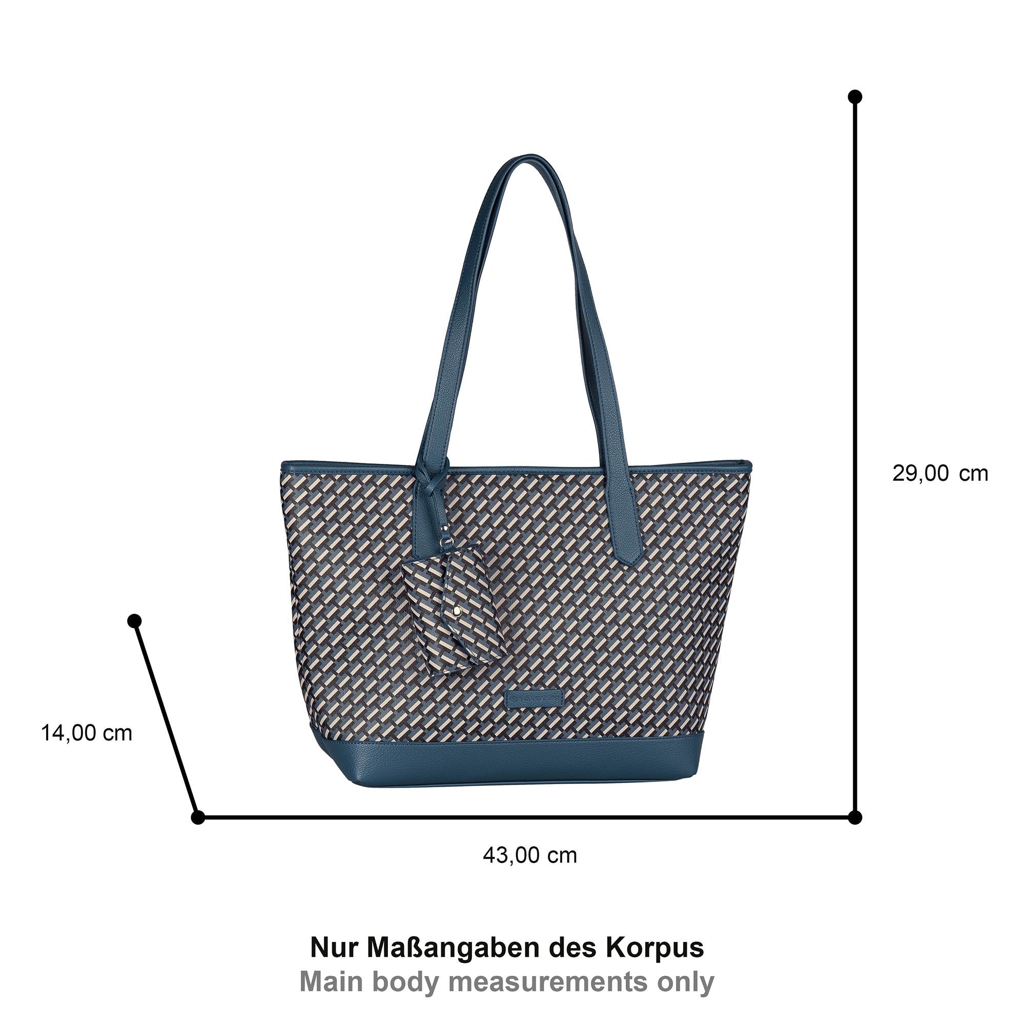 TOM TAILOR Shopper »Xenia« Damen Umhängetasche, Schultertasche mit abnehmbarem Täschchen