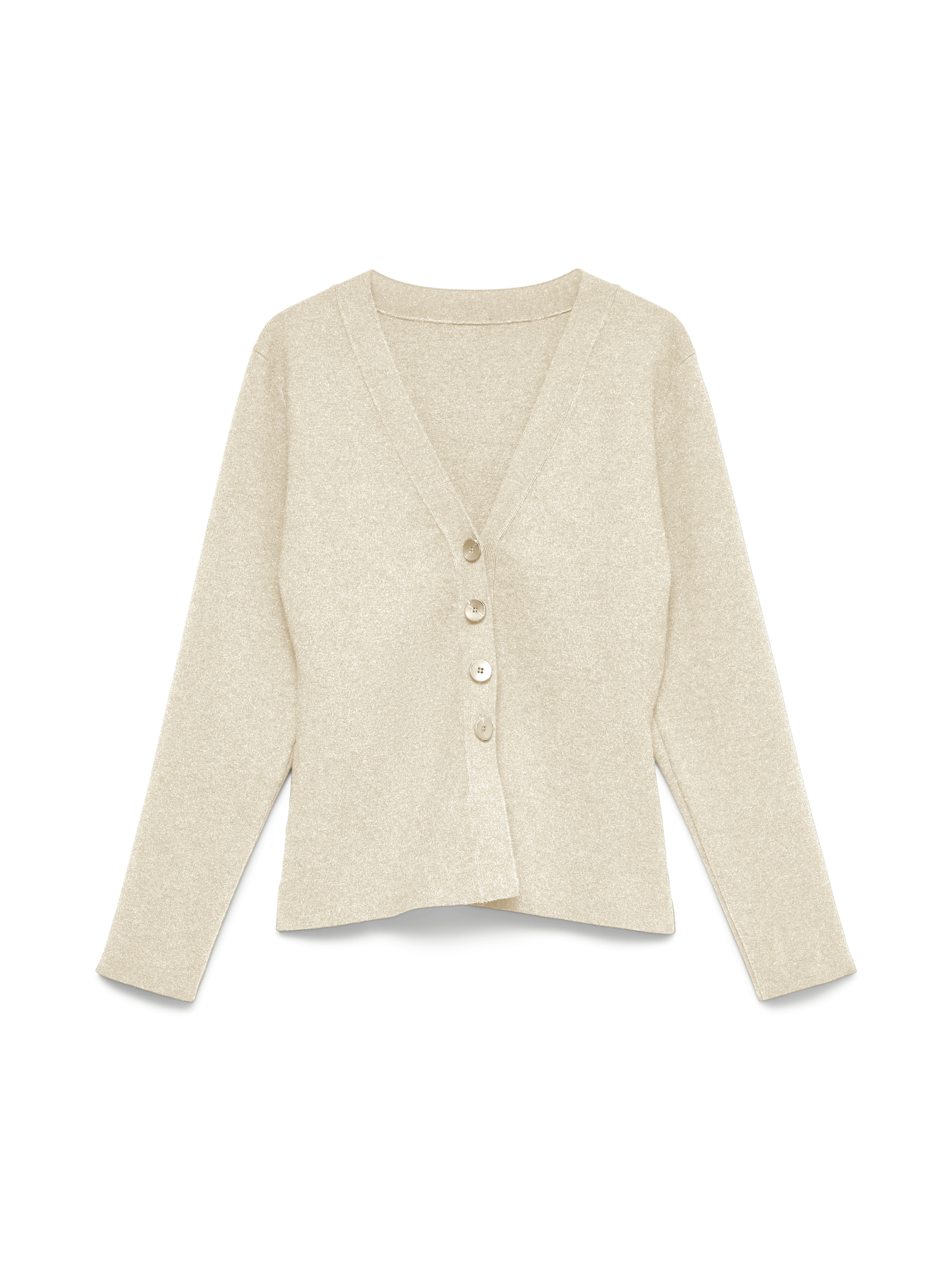 Vero Moda Strickjacke »VMMILLE LS V-NECK CARDIGAN NOOS« Materialmix mit Wolle
