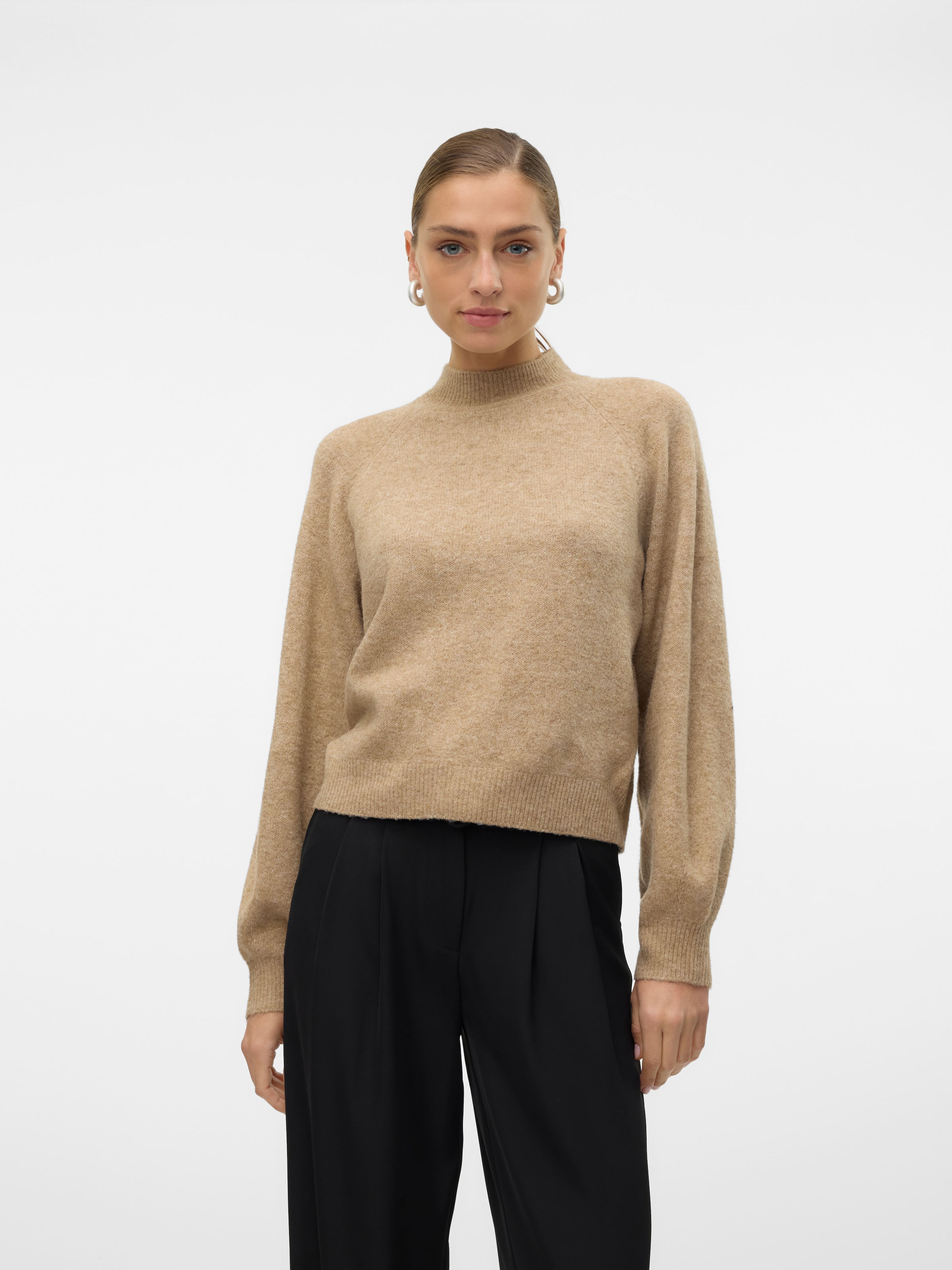 Vero Moda Strickpullover »VMLEAF LS HIGH NECK PULLOVER ENT«