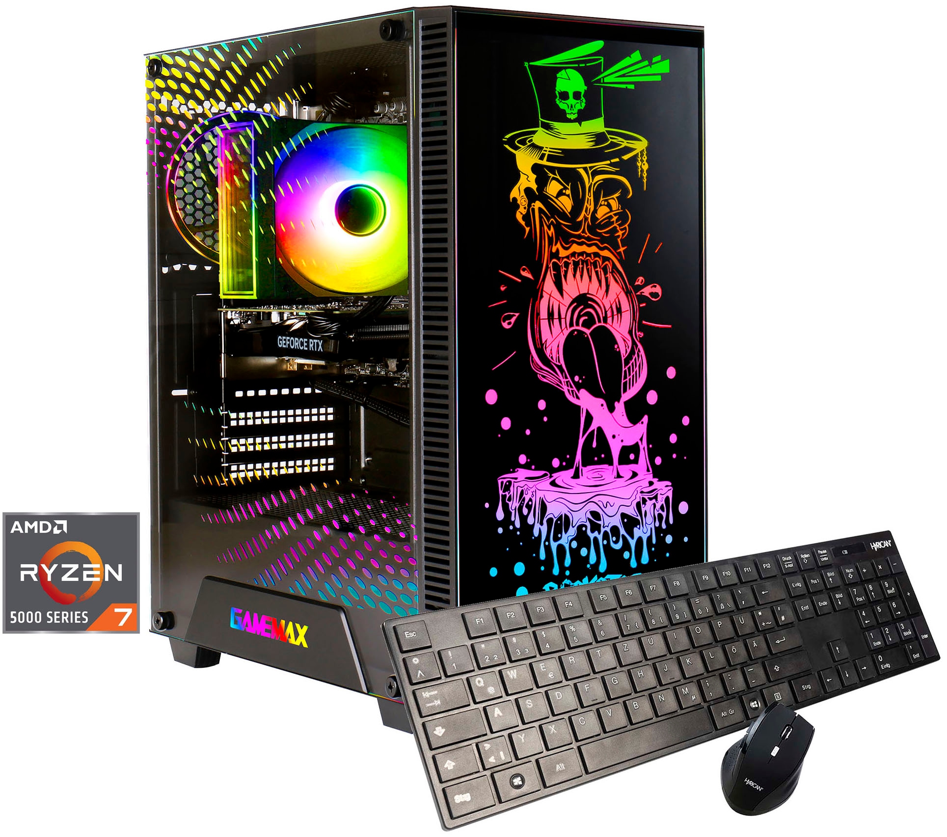 GAMEMAX Gaming-PC »Rockstar 8214 AMD Ryzen 7 5700X 32GB 1TB SSD RTX 3060« Windows 11