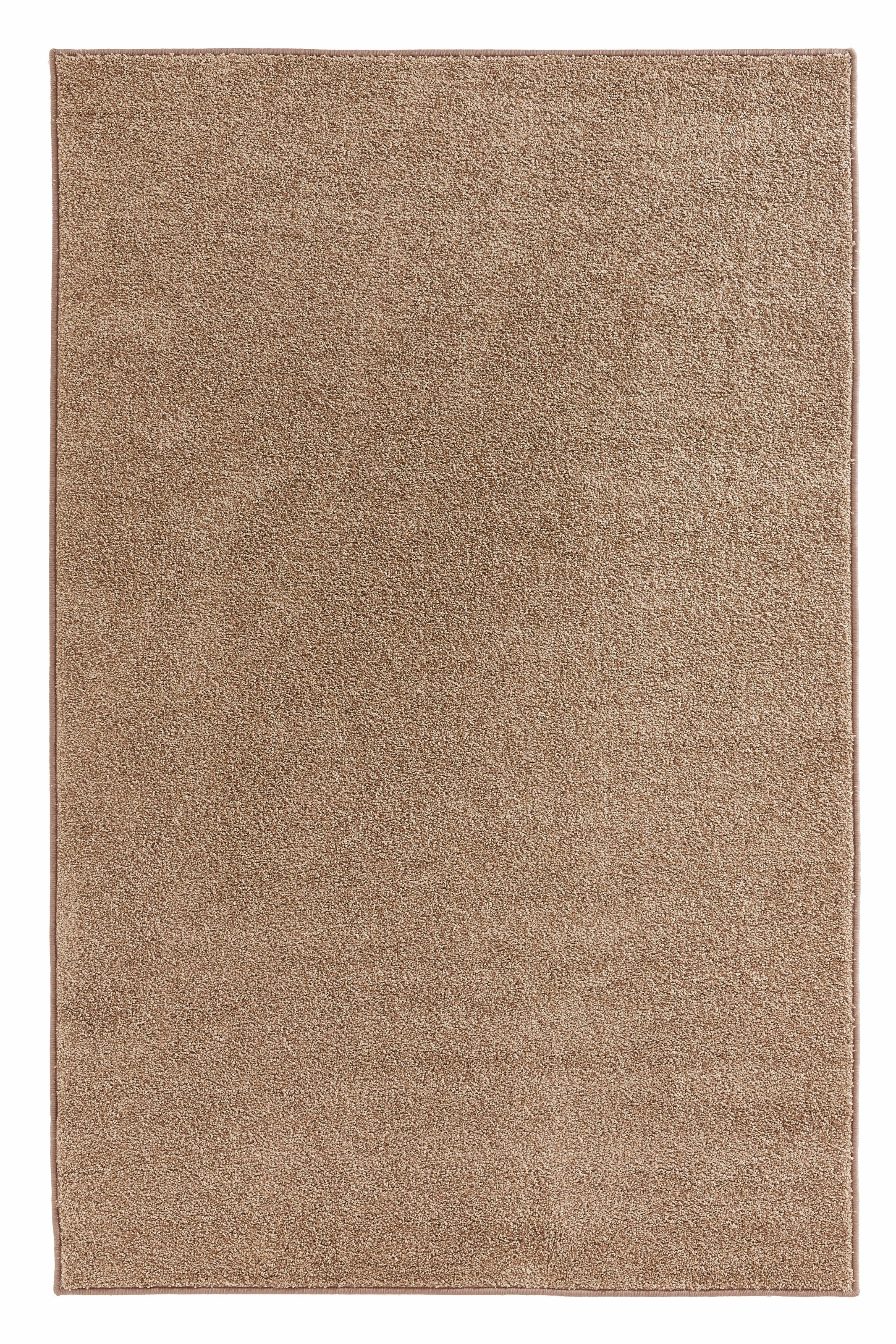 HANSE Home Teppich »Pure 100 Kurzflor«, rechteckig, 13 mm Höhe, Kurzflor, uni, umkettelt, Läufer, Wohnzimmer, Kinderzimmer, Flur