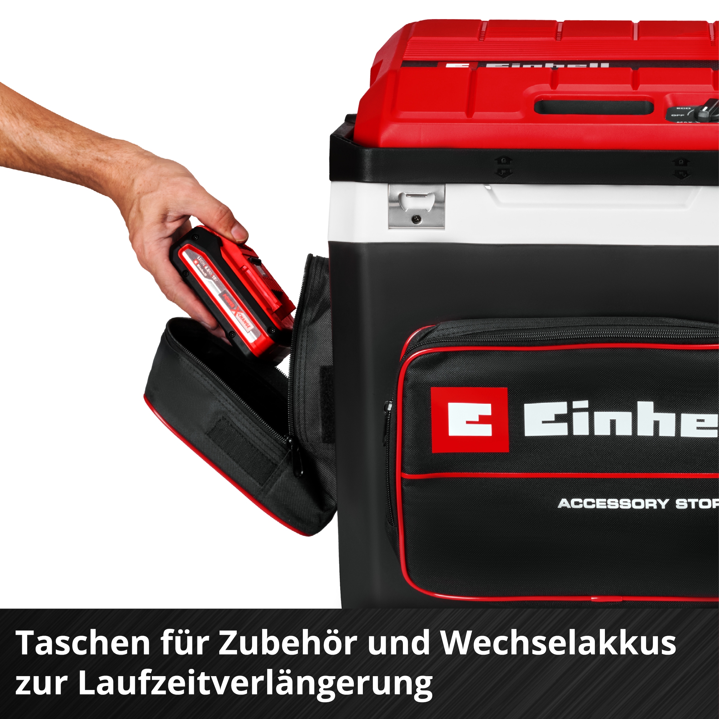 Einhell Kühlbox »Einhell Akku-Kühlbox TE-COL 18/27 + GC-EF 18/110«