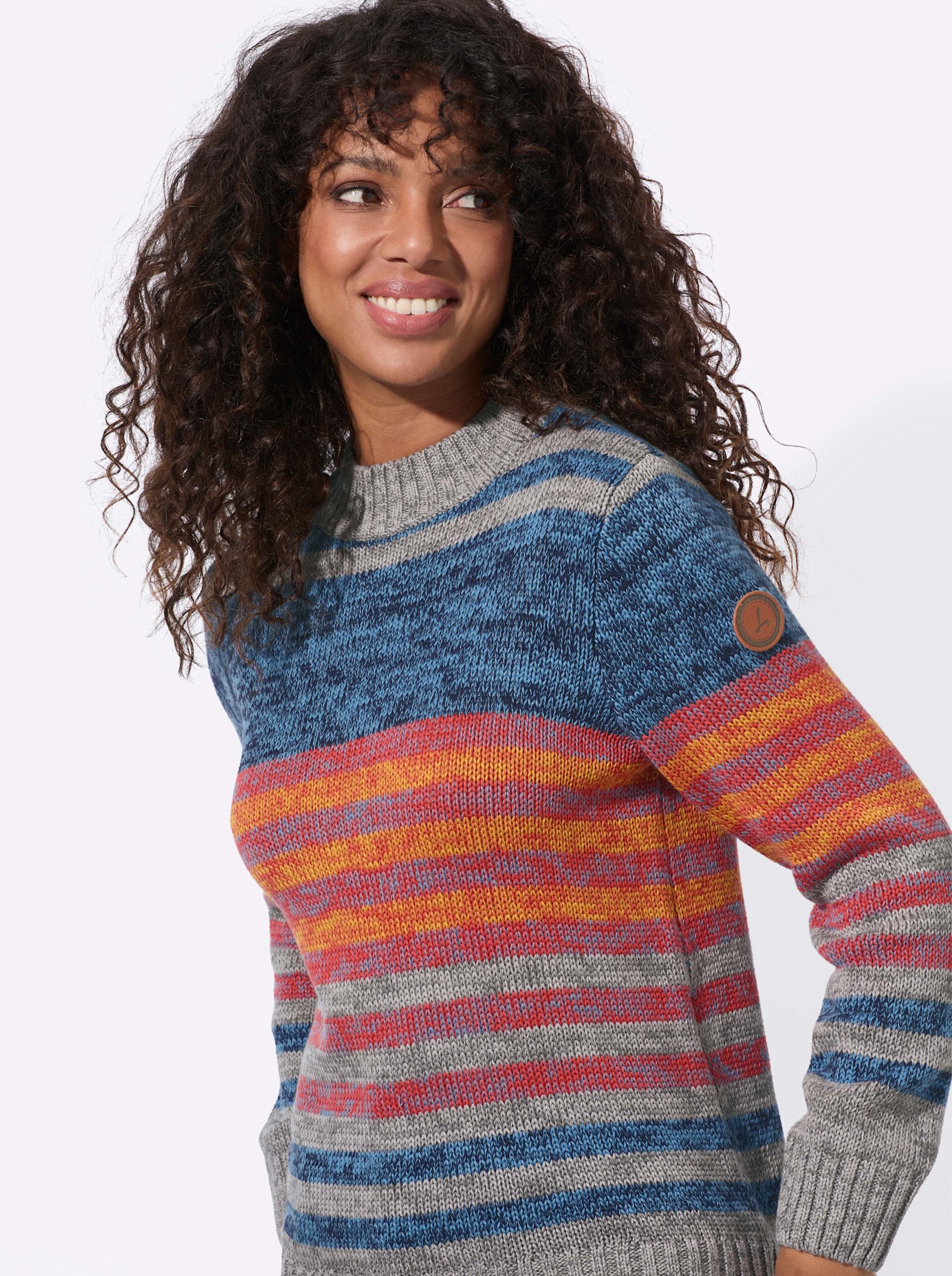 Casual Looks Stehkragenpullover »Langarm-Pullover«