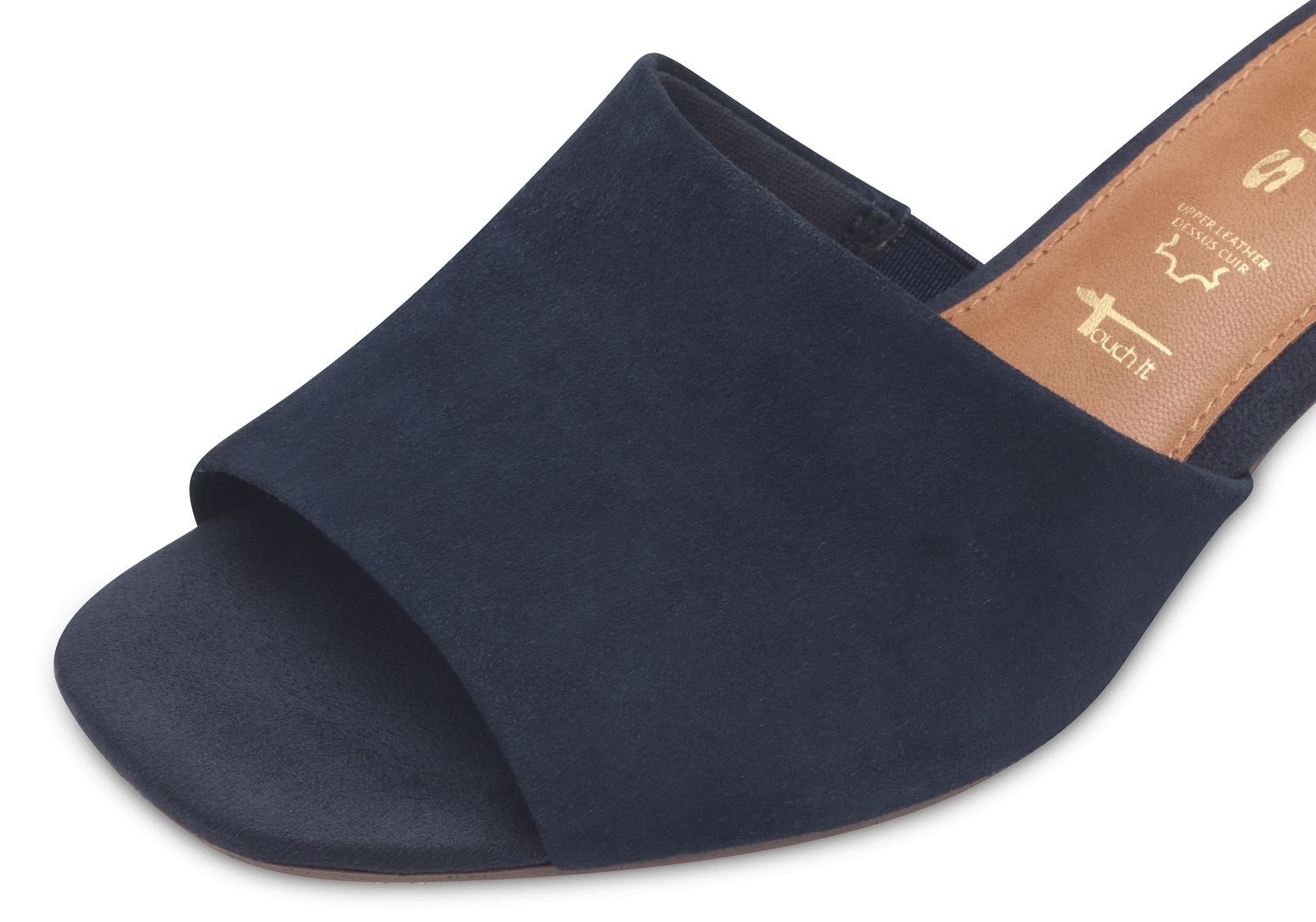 Tamaris Pantolette, Sommerschuh mit mehrfarbigem Blockabsatz in Bastoptik