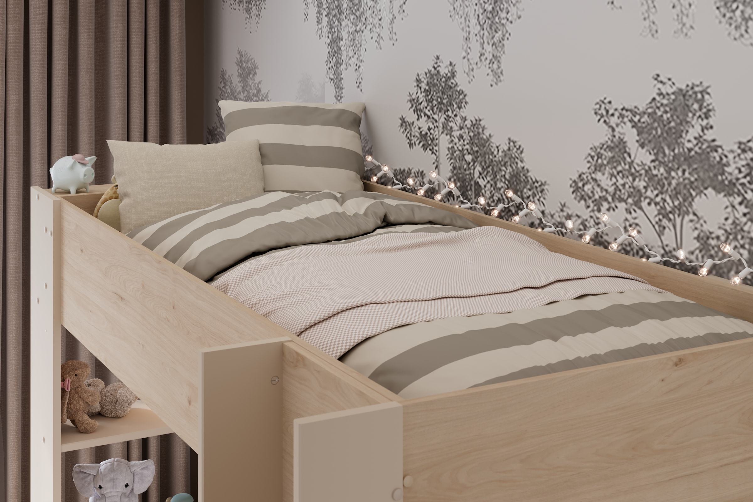 Parisot Etagenbett »Oasis 1« Set,  4 Stellvarianten möglich, incl. 2 x Matratzenauflagen