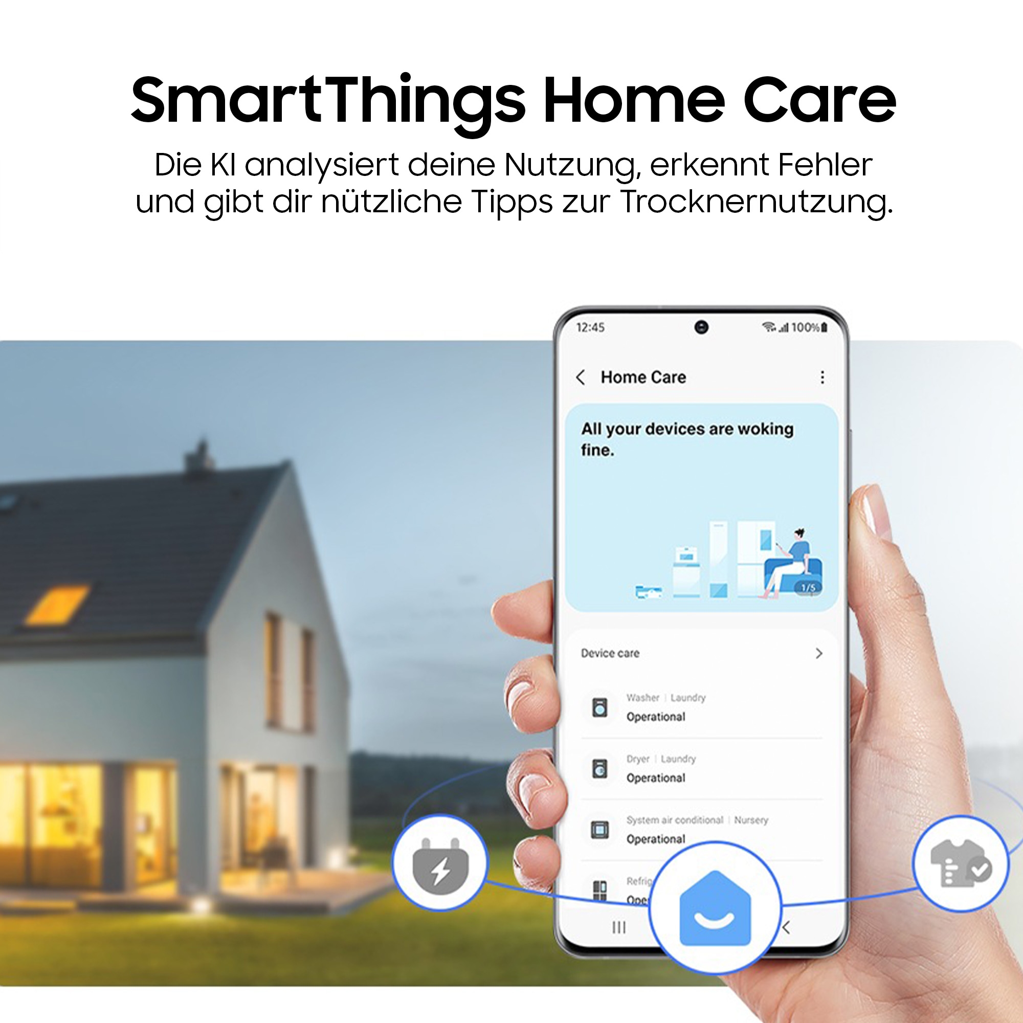 Samsung Wärmepumpentrockner »DV90DB8845GBU2« DV8400D QuickDriveᵀᴹ Option ‑ Spart bis zu 35 % Zeit
