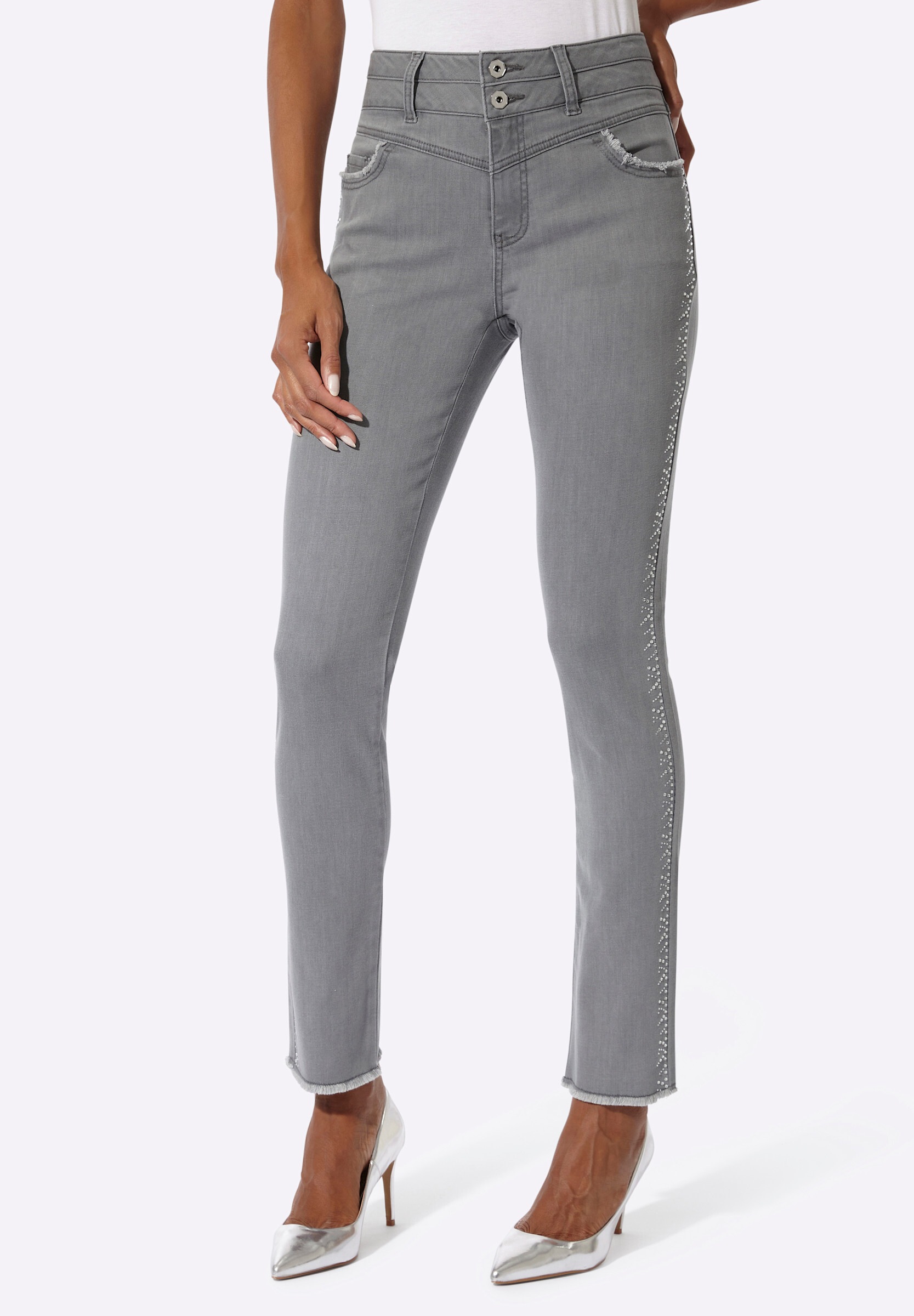 creation L Bequeme Jeans »Lyocell-Baumwoll-Jeans 5-Pocket-Jeans«