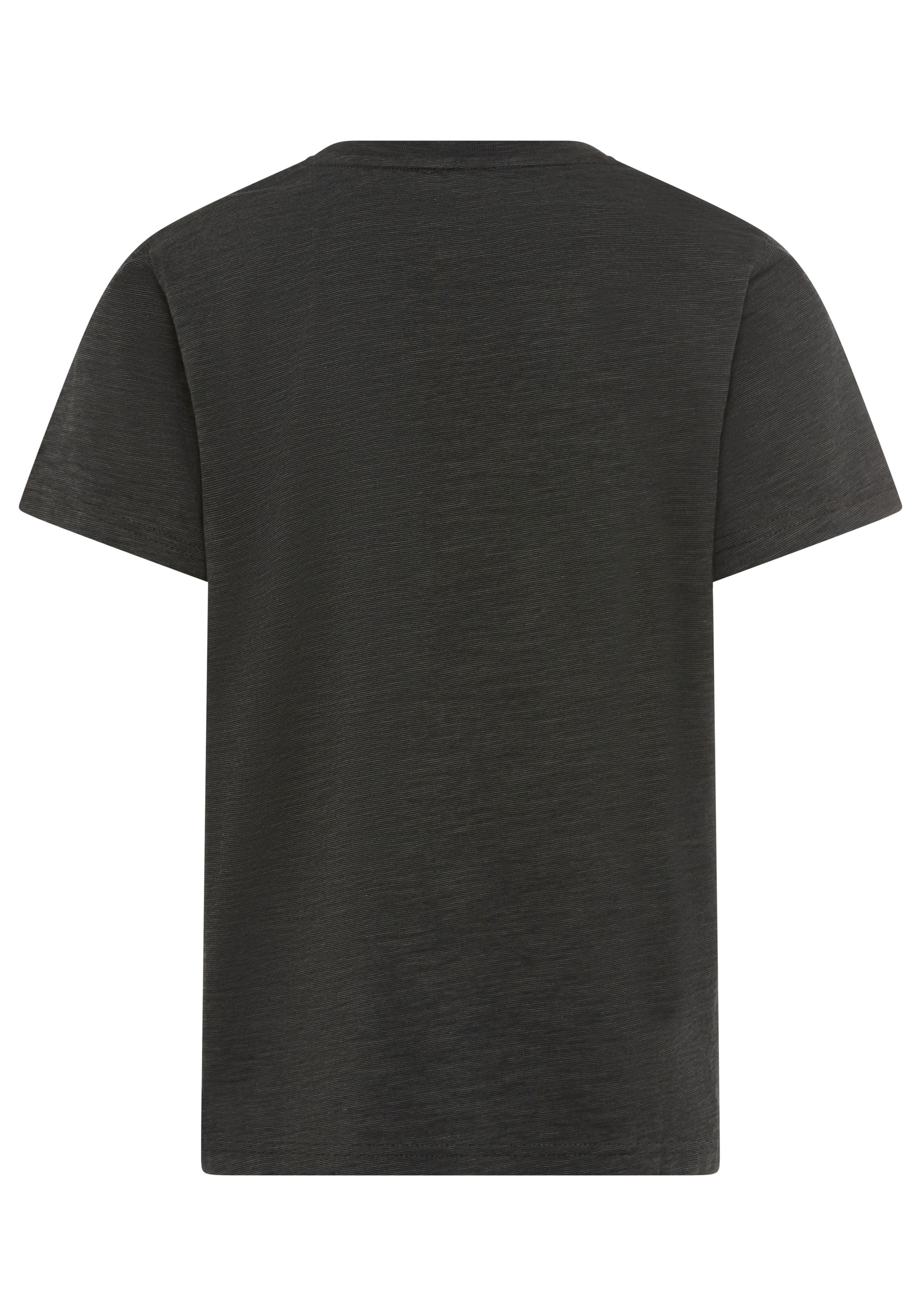 Bruno Banani T-Shirt »Shirt in Melangeware und Logo-Print für Jungen« Basic Passform, Kurzarm, Rundhalsausschnitt, aus Baumwolle