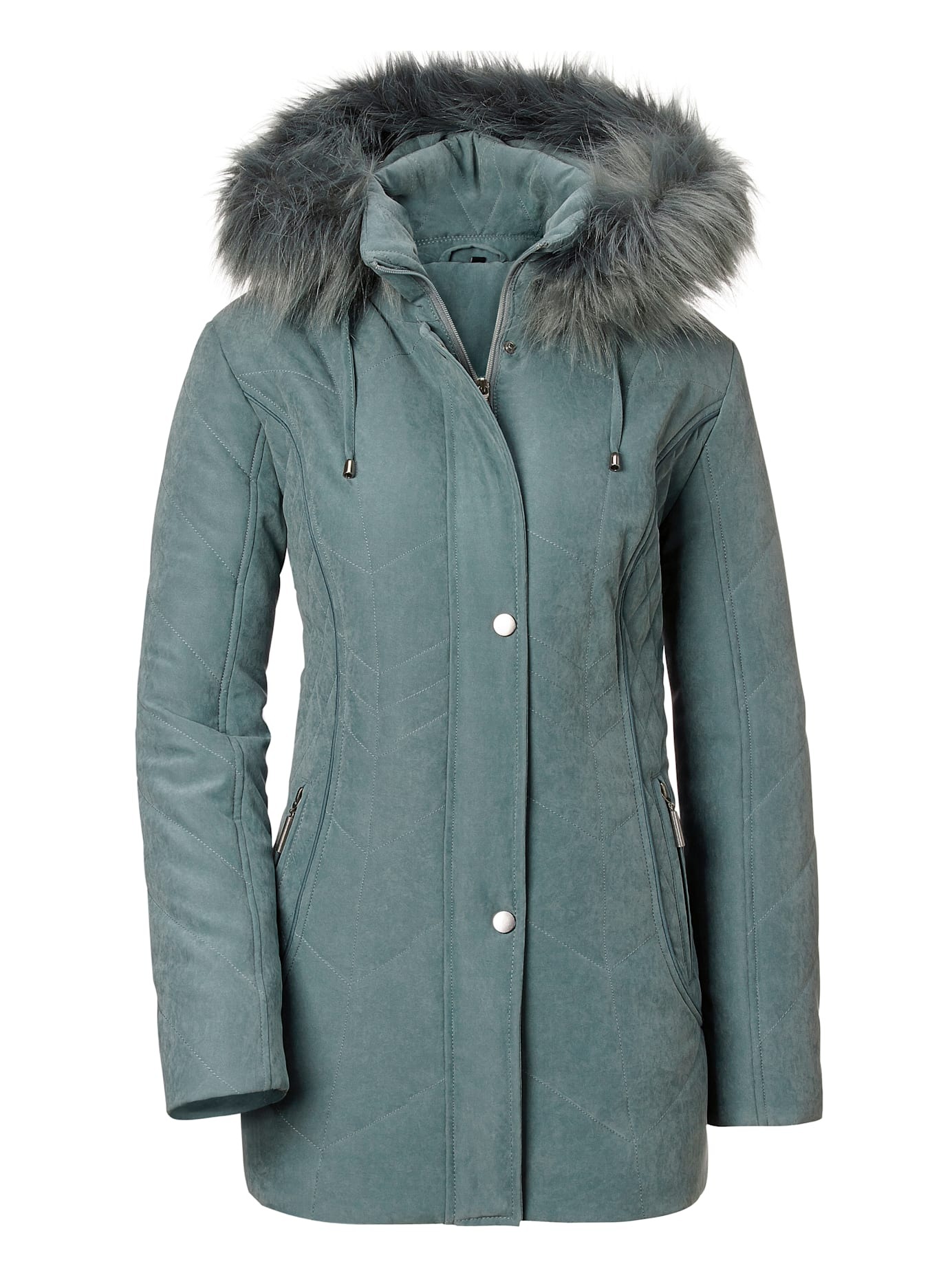 Classic Steppjacke, mit Kapuze