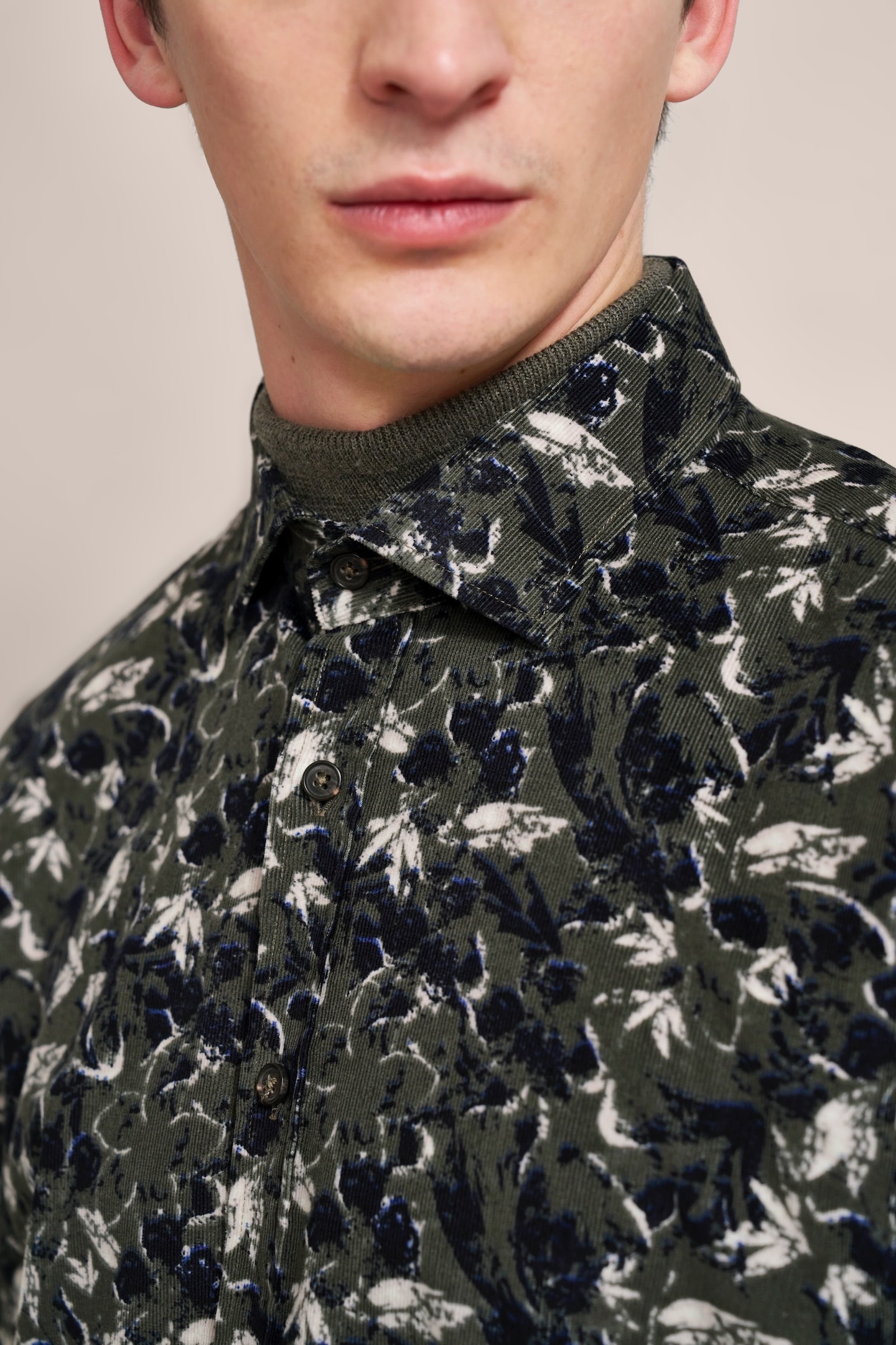 bugatti Langarmhemd, mit grafischem Print