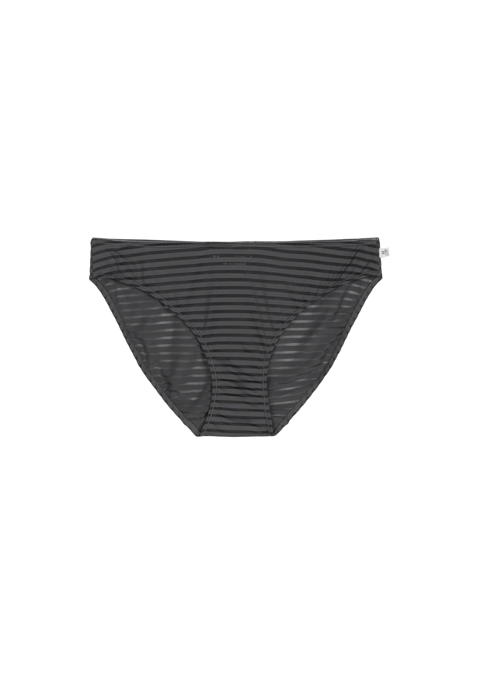 Marc O'Polo Bikinislip »Second Skin Jaquard«, elastischer Bund, Spitze, gestreift, weich