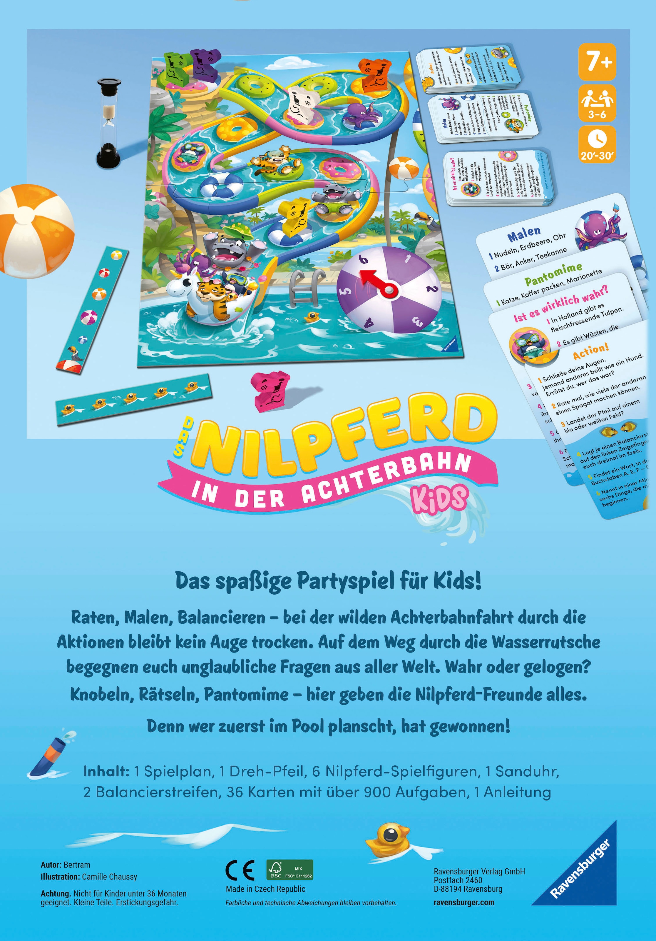 Ravensburger Spiel »Das Nilpferd in der Achterbahn - Kids«, Made in Europe; FSC® - schützt Wald - weltweit