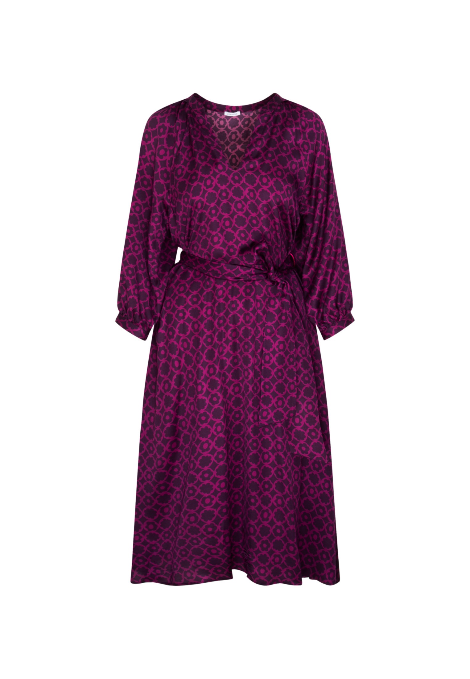 seidensticker Sommerkleid »Schwarze Rose«, 3/4-Arm Rundhals Druck