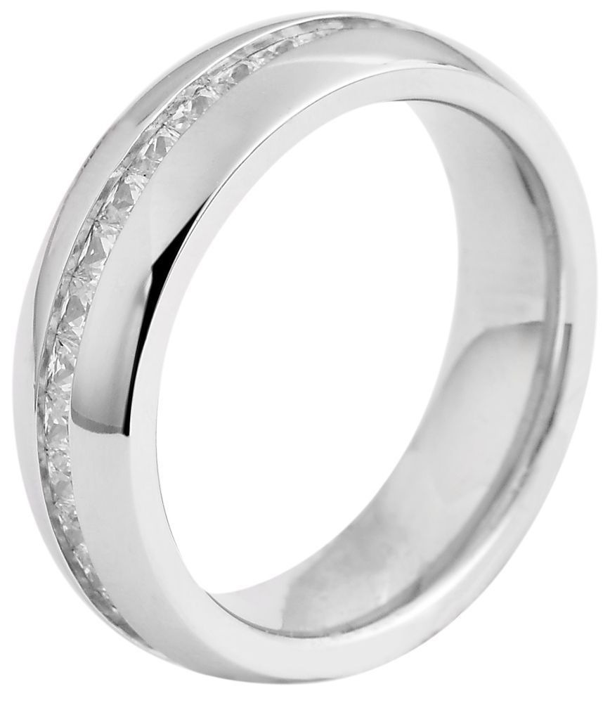 Adelia´s Fingerring »Damen Ring aus Edelstahl mit Strass Steinchen«