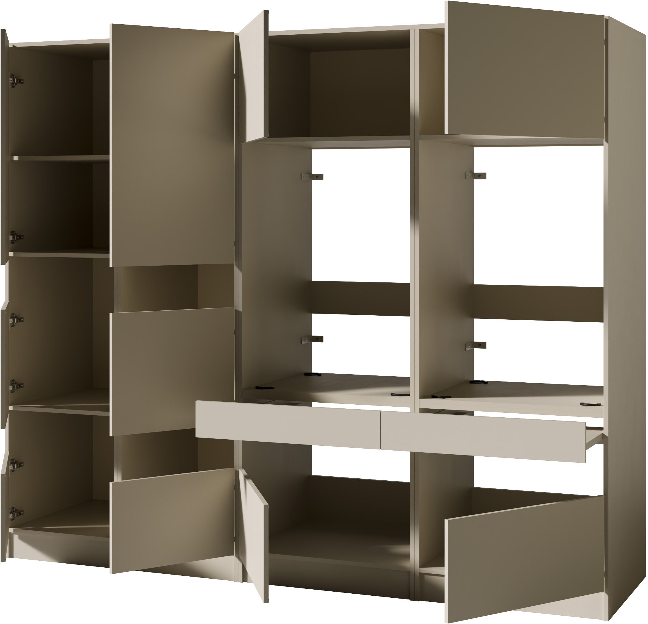 BASIC by Balculina Mehrzweckschrank-Set »Washhome B/T/H 236x68x200 cm« 4 Stk. tlg.