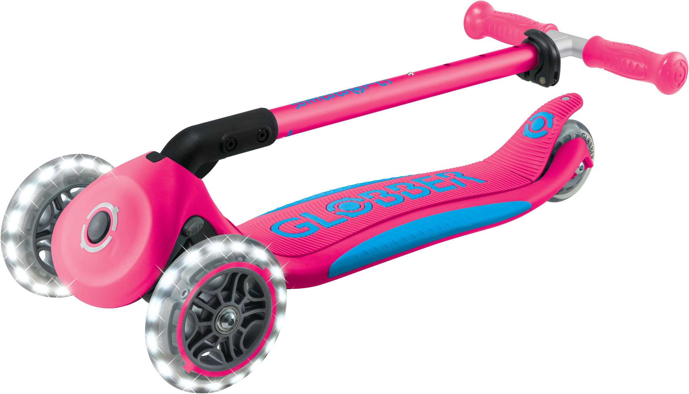 Globber Tretroller »GLOBBER ELITE LIGHTS, mit Leuchtrollen«