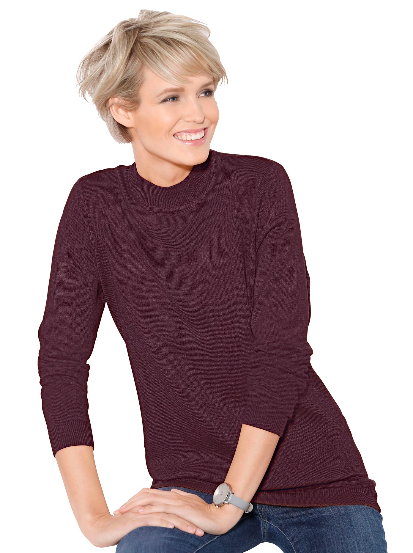Stehkragenpullover »Pullover«