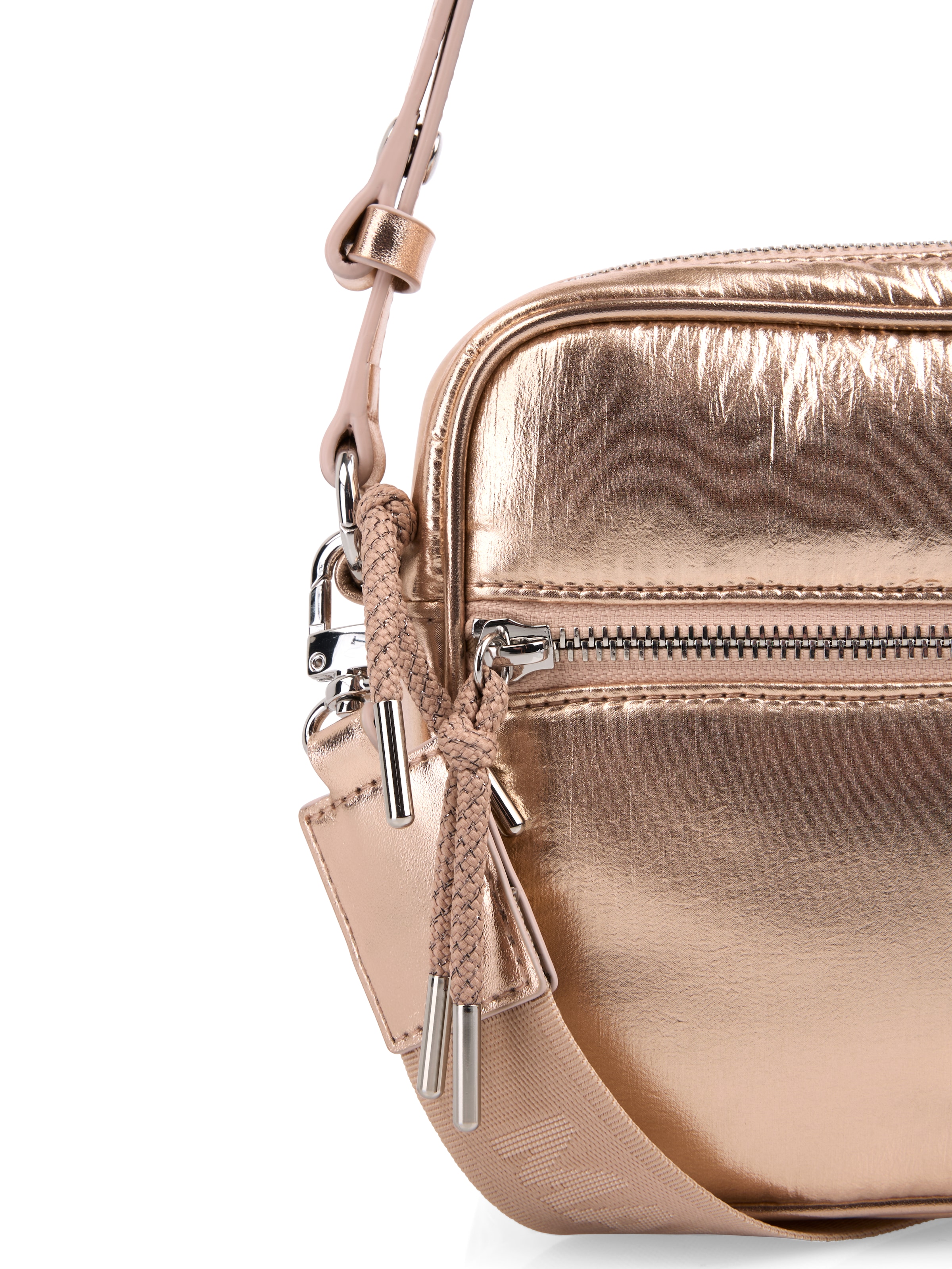 Marc Cain Schultertasche Damen Umhängetasch, Schultertasche mit Logoschriftzug