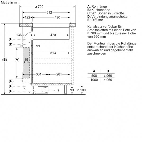 BOSCH Kochfeld mit Dunstabzug »PVQ811F15E«