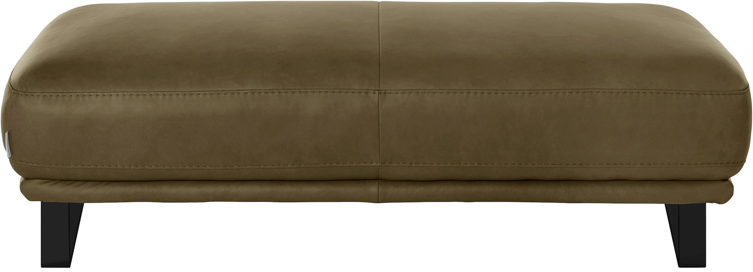 W.SCHILLIG Hocker »montanaa«, mit Metallkufen in Schwarz pulverbeschichtet, Breite 141 cm