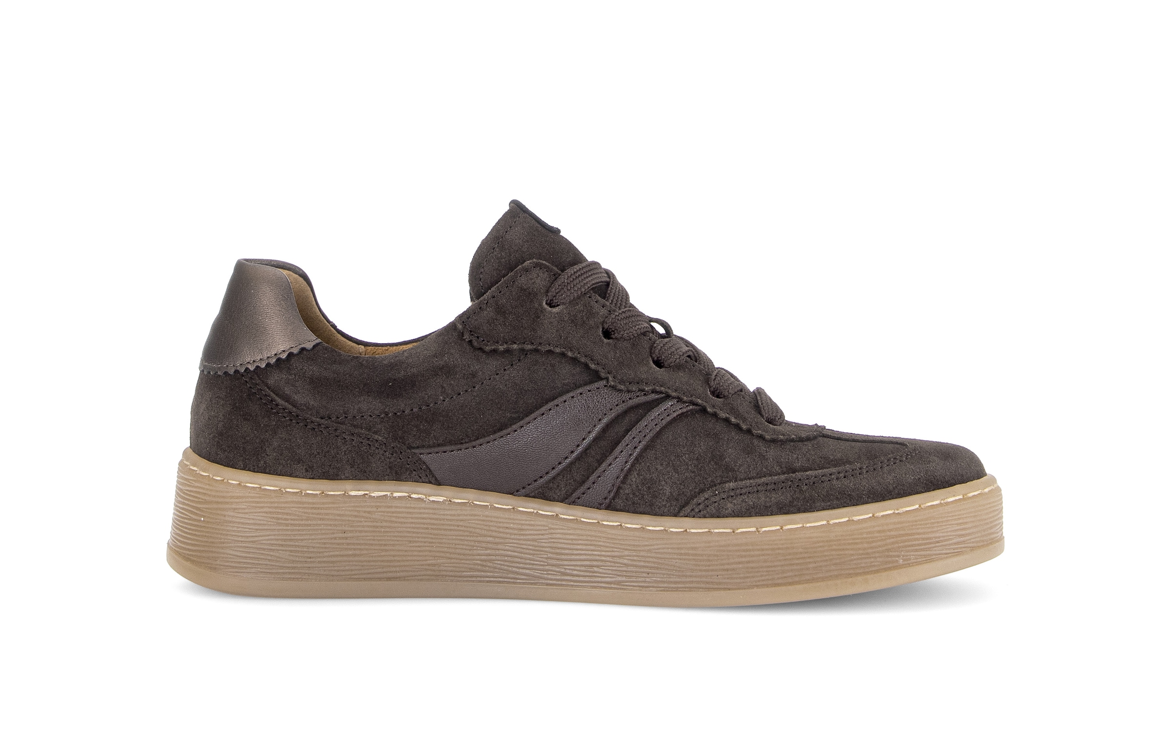 Gabor Sneaker  Freizeitschuh, Halbschuh, Schnürer mit Kontrastbesatz, Weite G (=weit)
