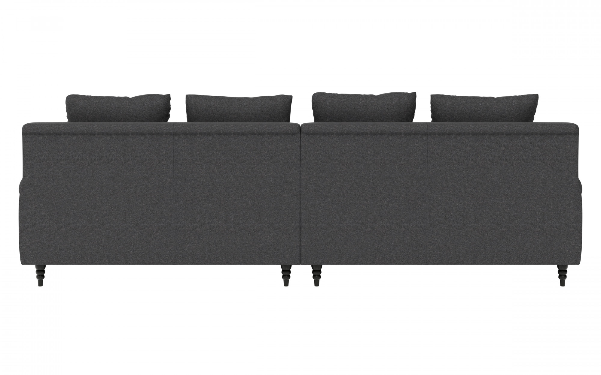 Guido Maria Kretschmer Home&Living Big-Sofa »NORIN«, zwei Fußarten: vorne - Rollen, hinten - Holzfüße