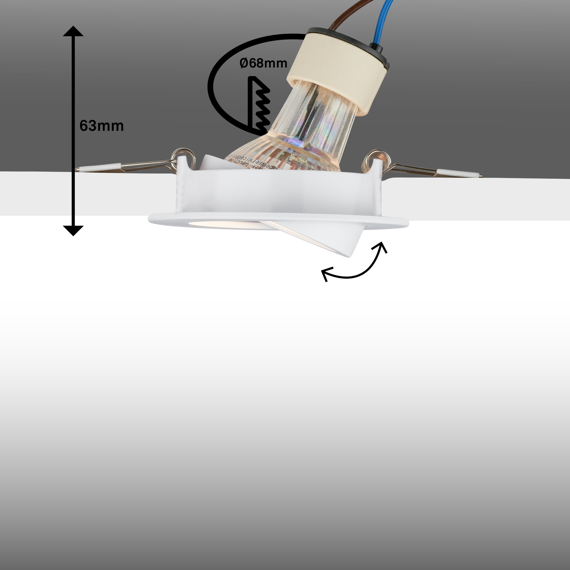 Briloner Leuchten LED Einbauleuchte »PIWO 7686066«